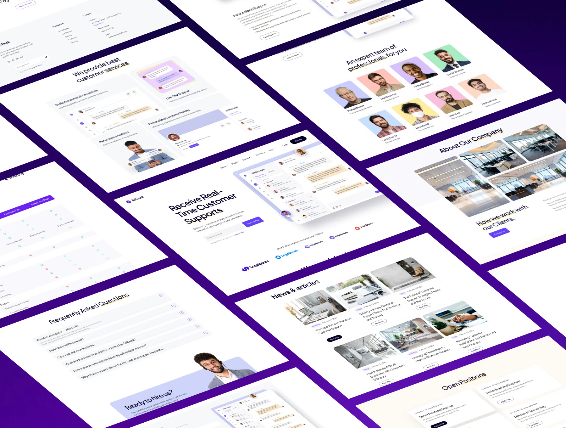 TellDesk - Customer Support SaaS Template 7