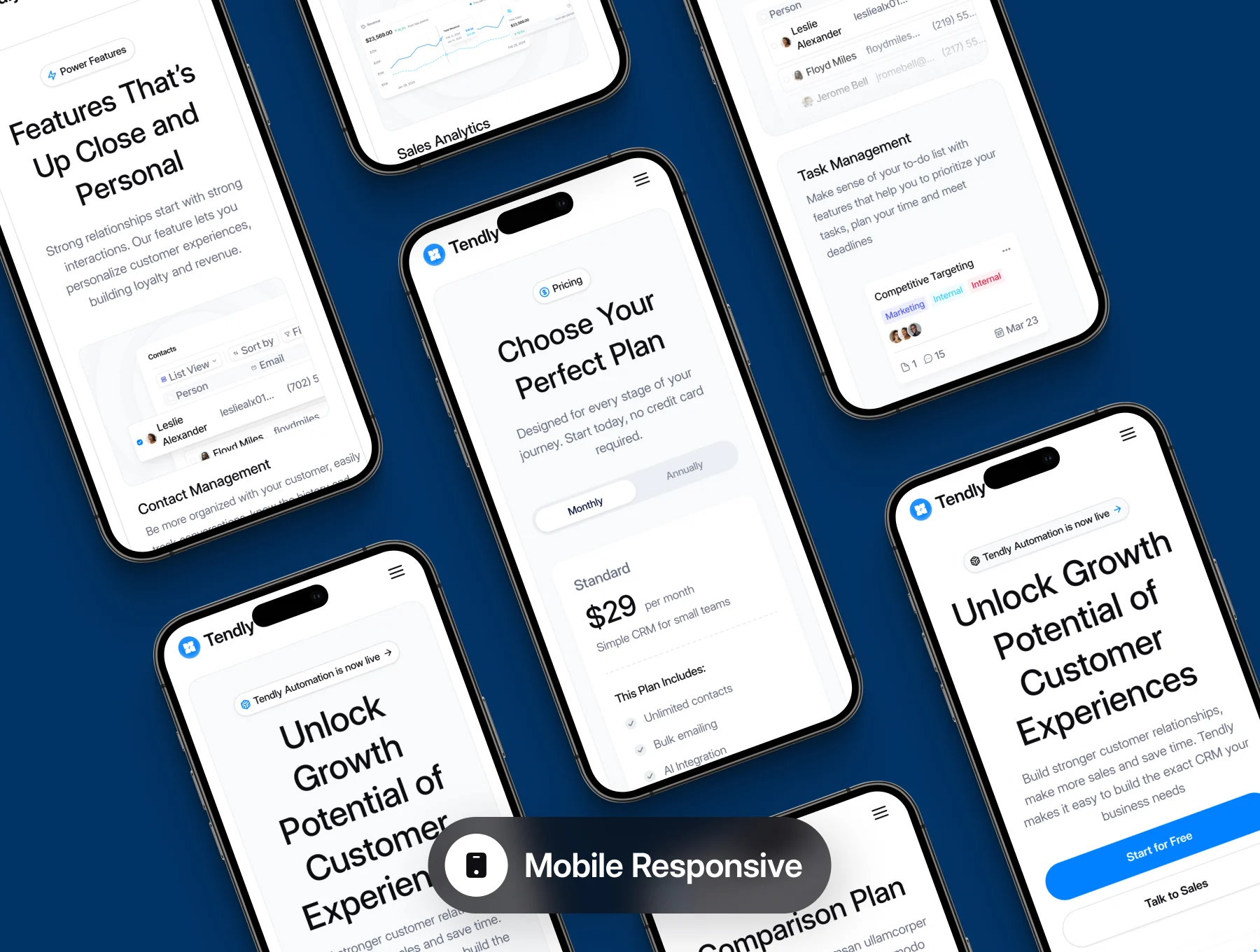 Tendly - CRM - Website Template UI Kit 6
