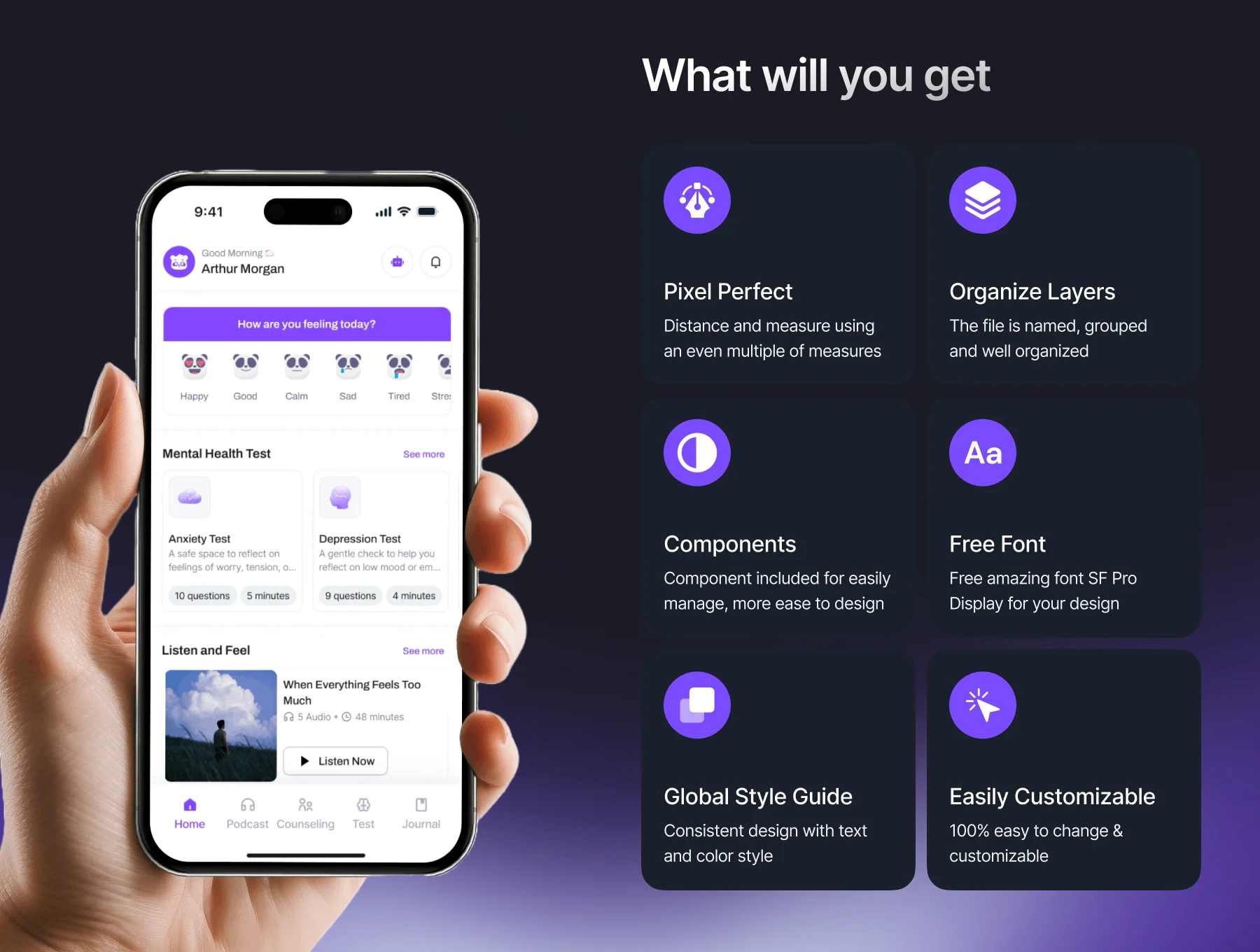 Tentrem - Mental Health App UI Kit 2