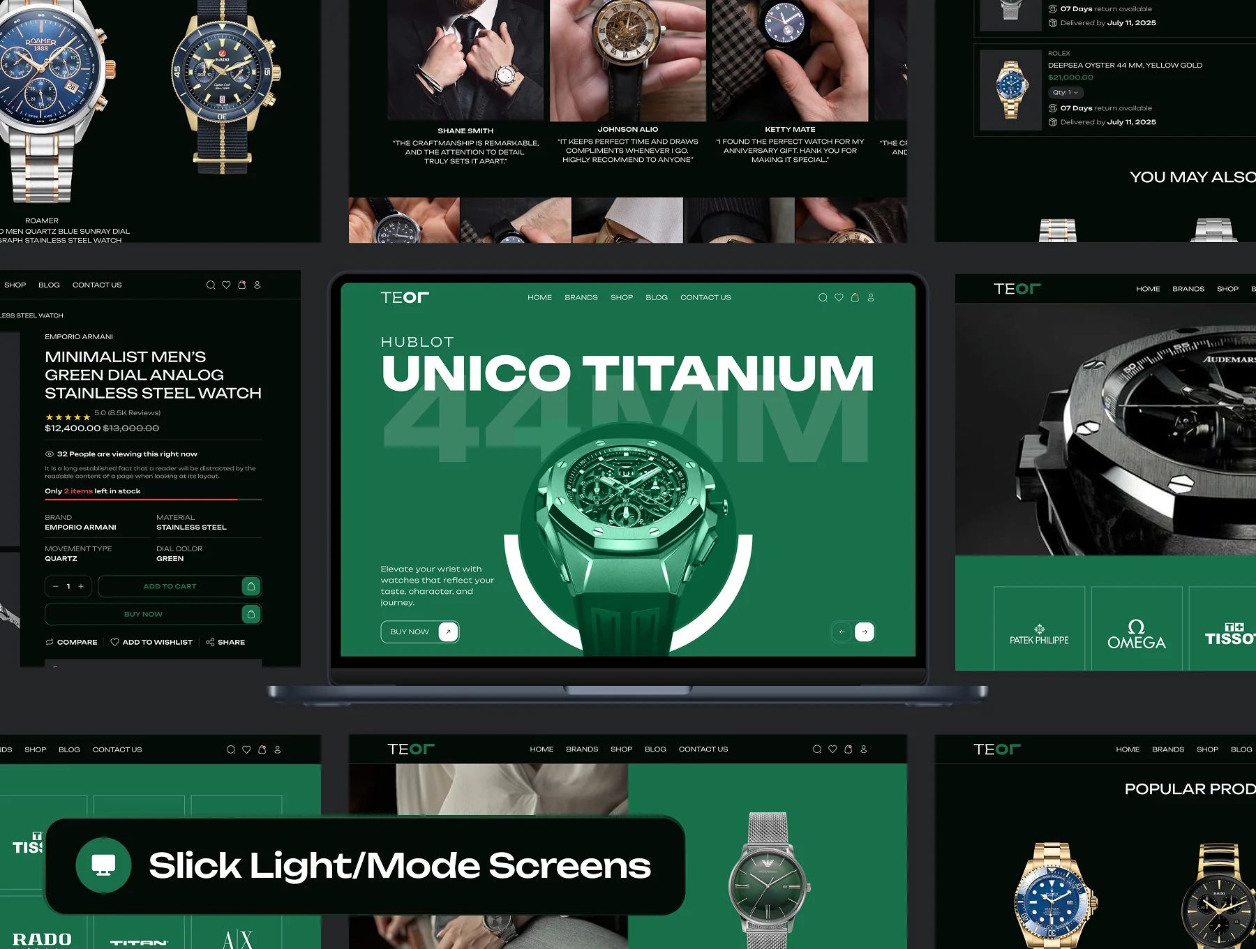TEOIT - Watch Store Ecommerce Website UI Kit 4