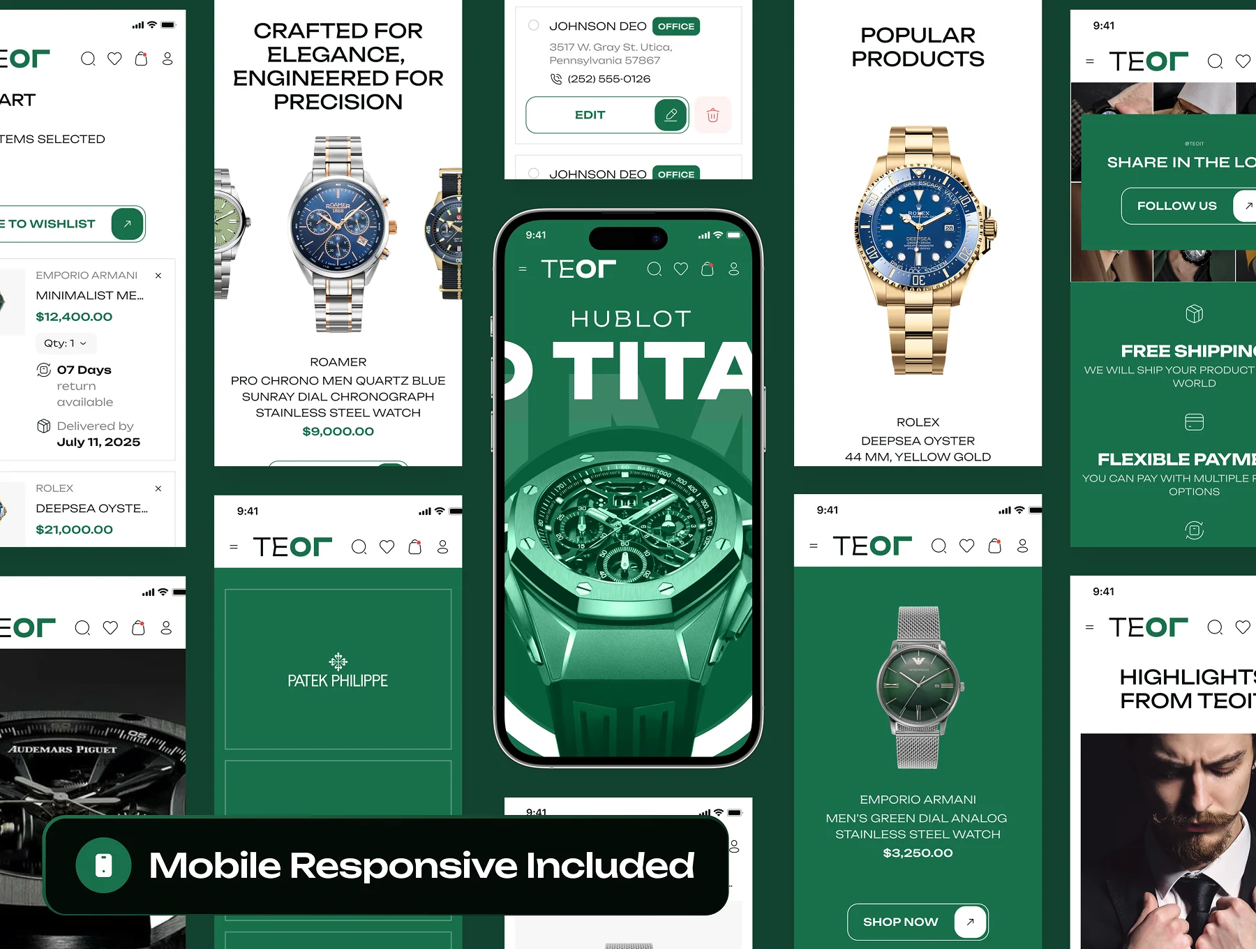 TEOIT - Watch Store Ecommerce Website UI Kit 7