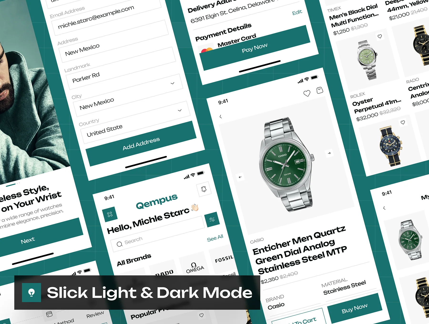 Qempus - Watch Store Ecommerce App UI Kit 5