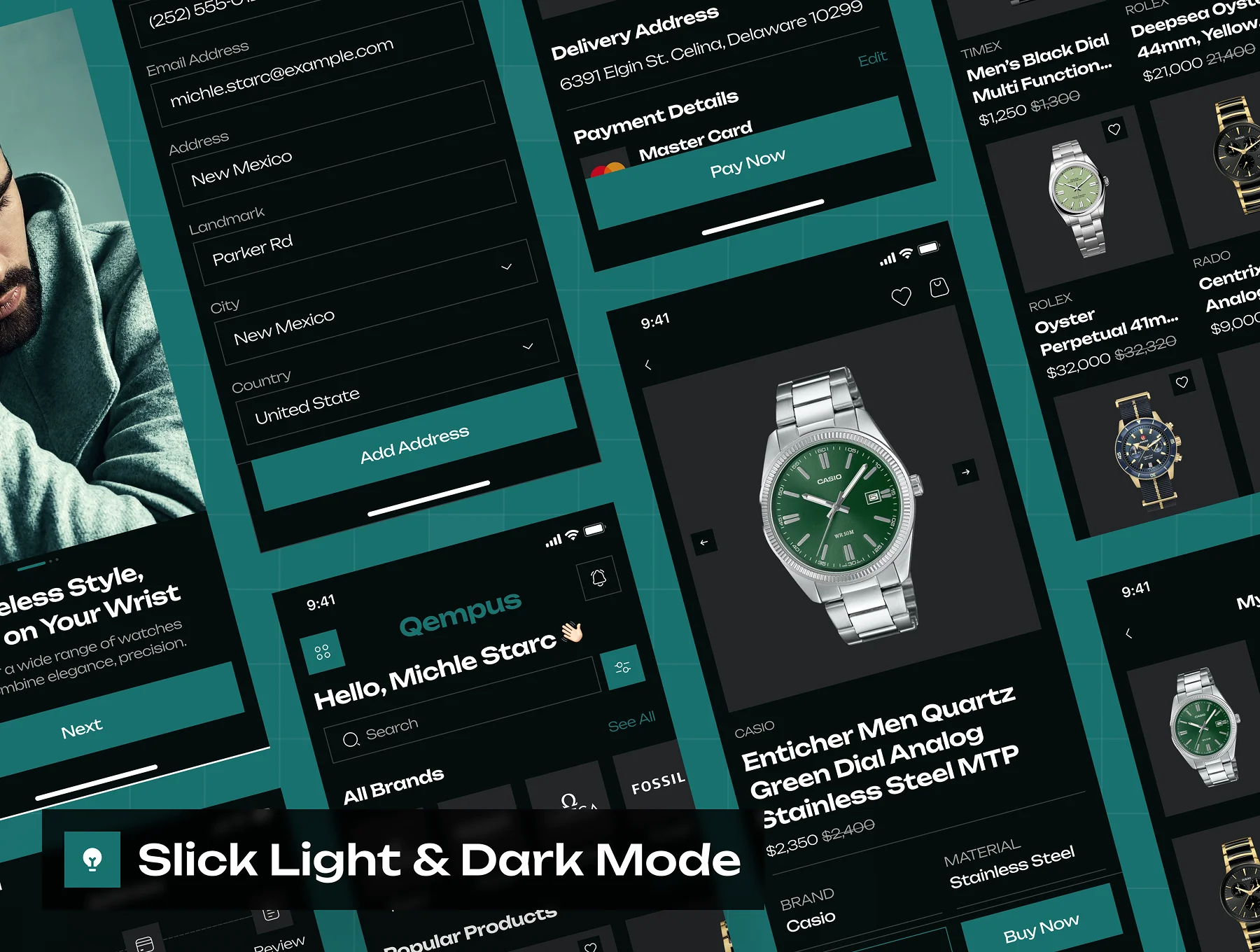 Qempus - Watch Store Ecommerce App UI Kit 6