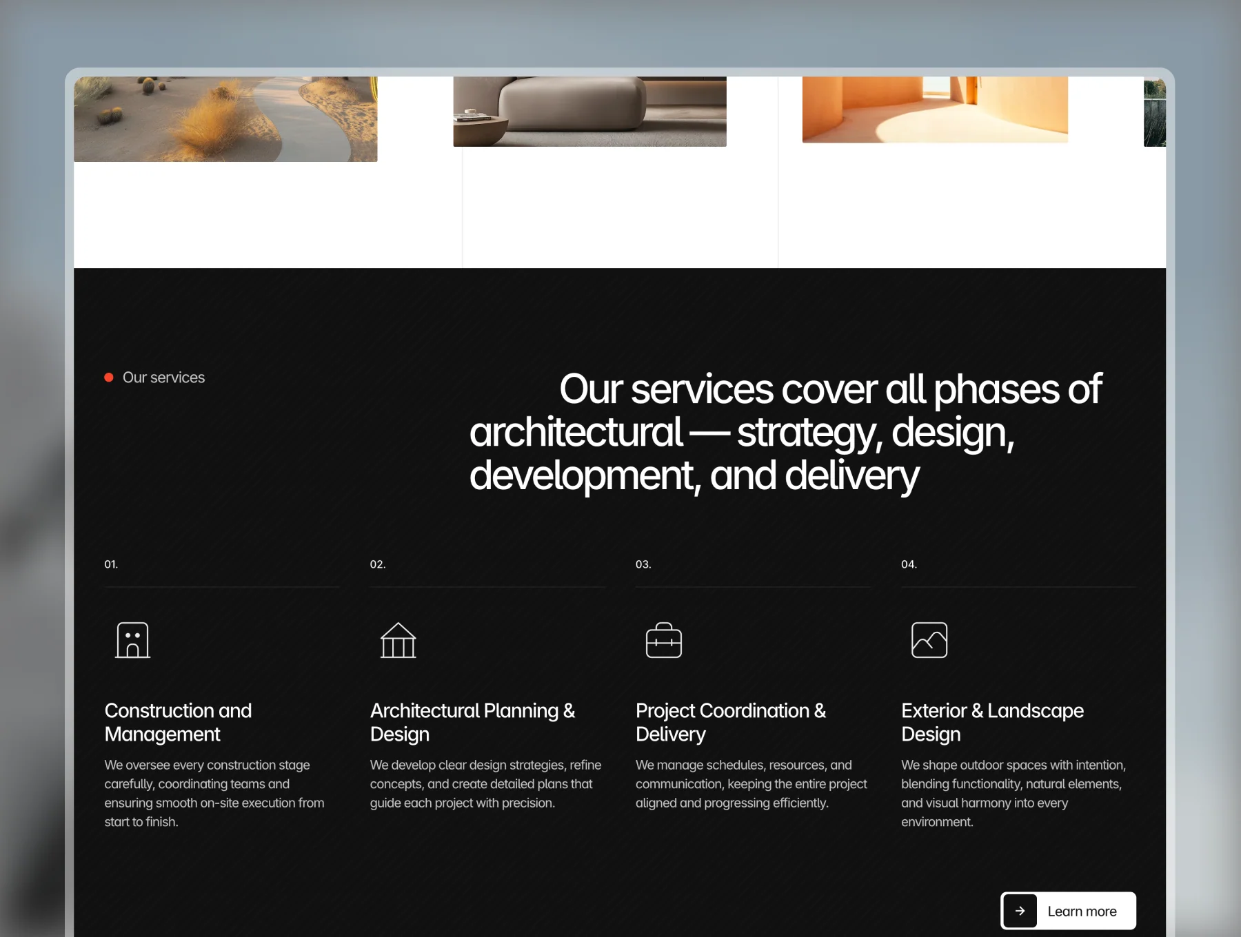 Terahaus – Architecture & Construction Framer Template 5