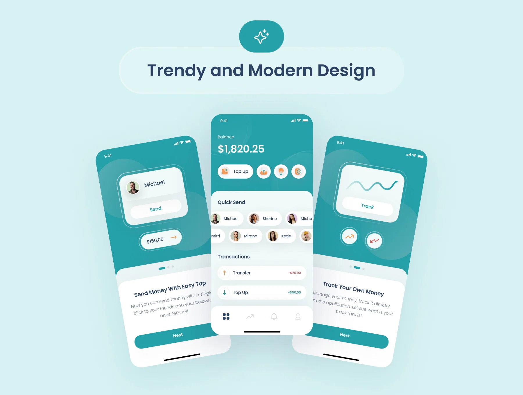 Teroz - E-Wallet App UI Kit 2