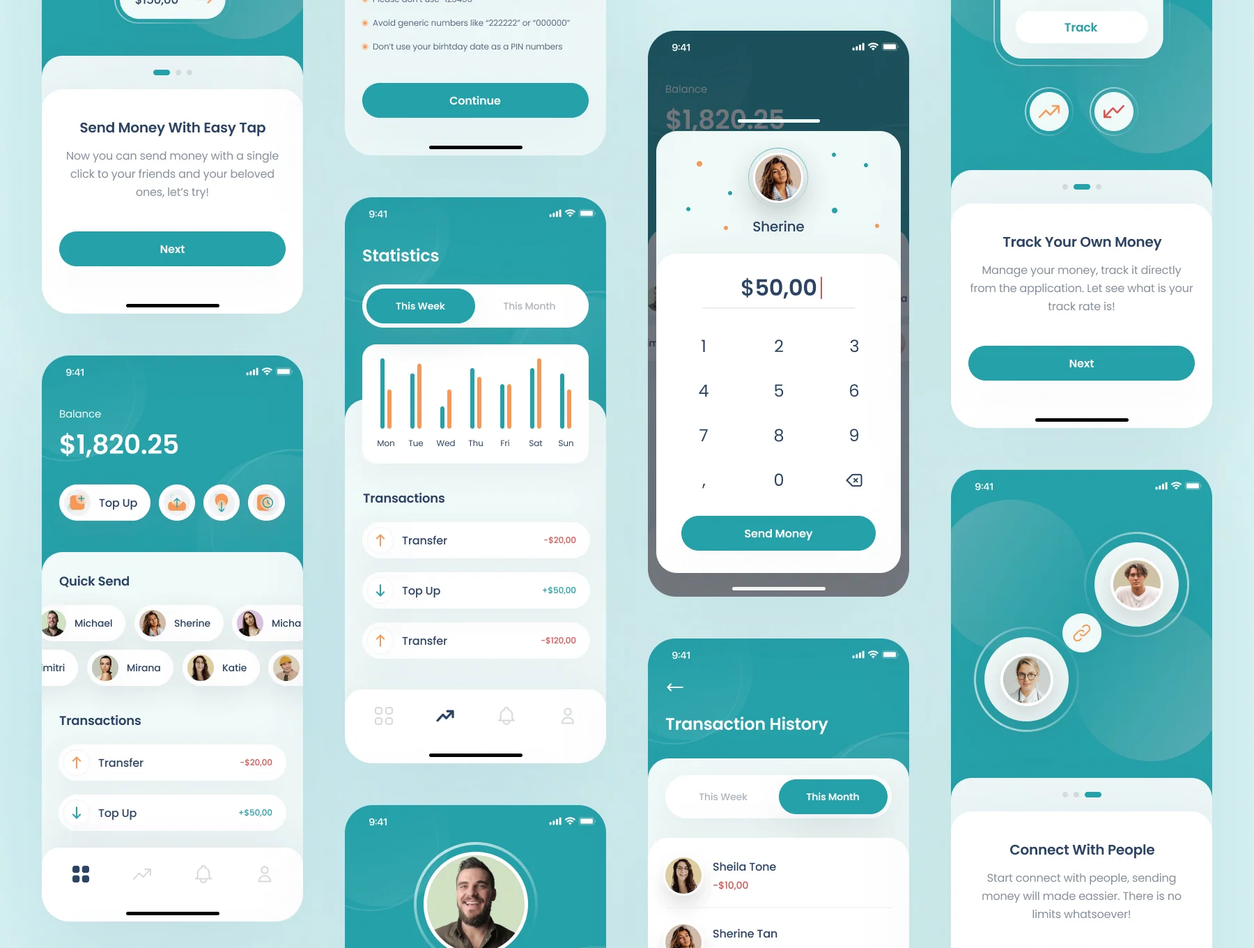 Teroz - E-Wallet App UI Kit 5