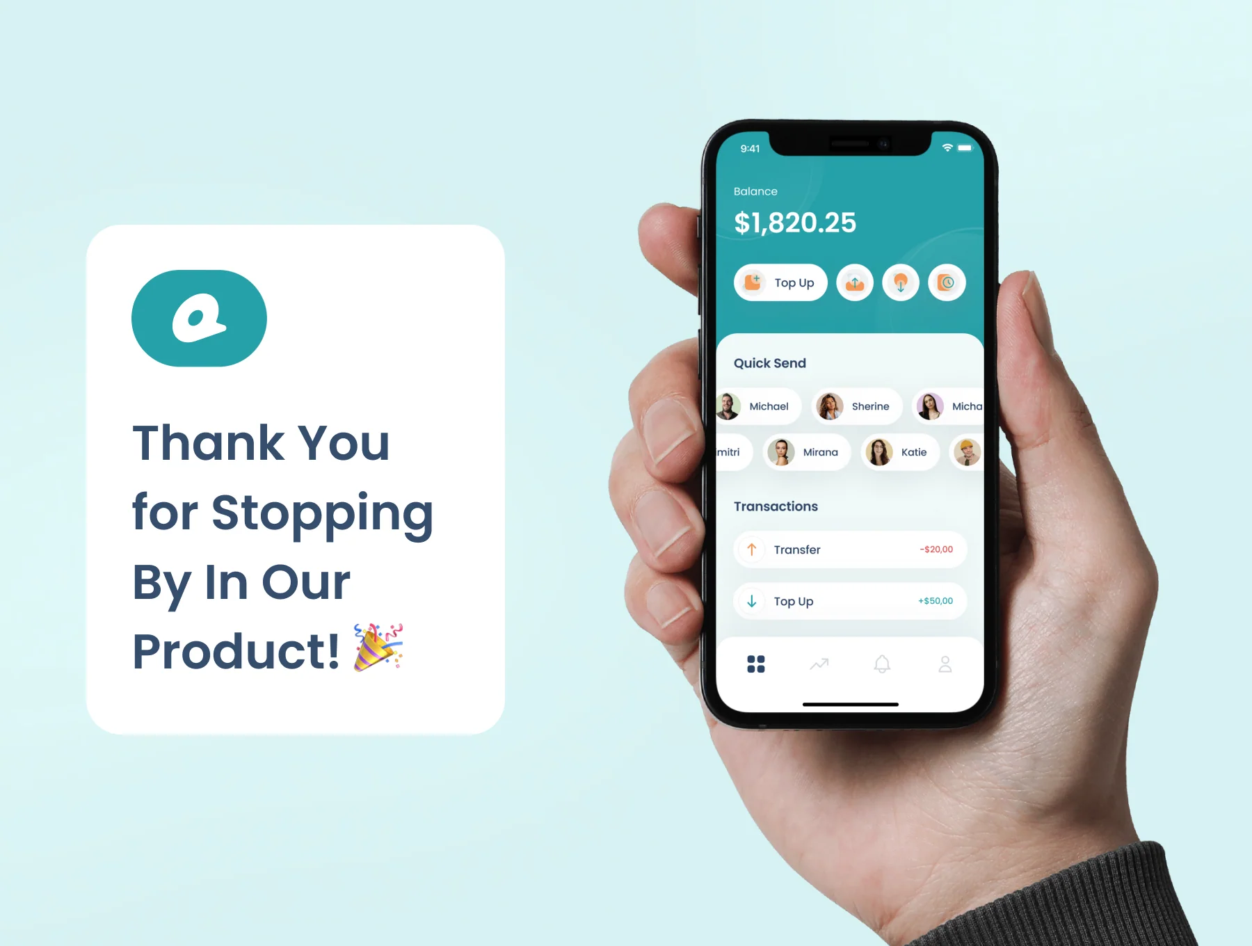 Teroz - E-Wallet App UI Kit 8