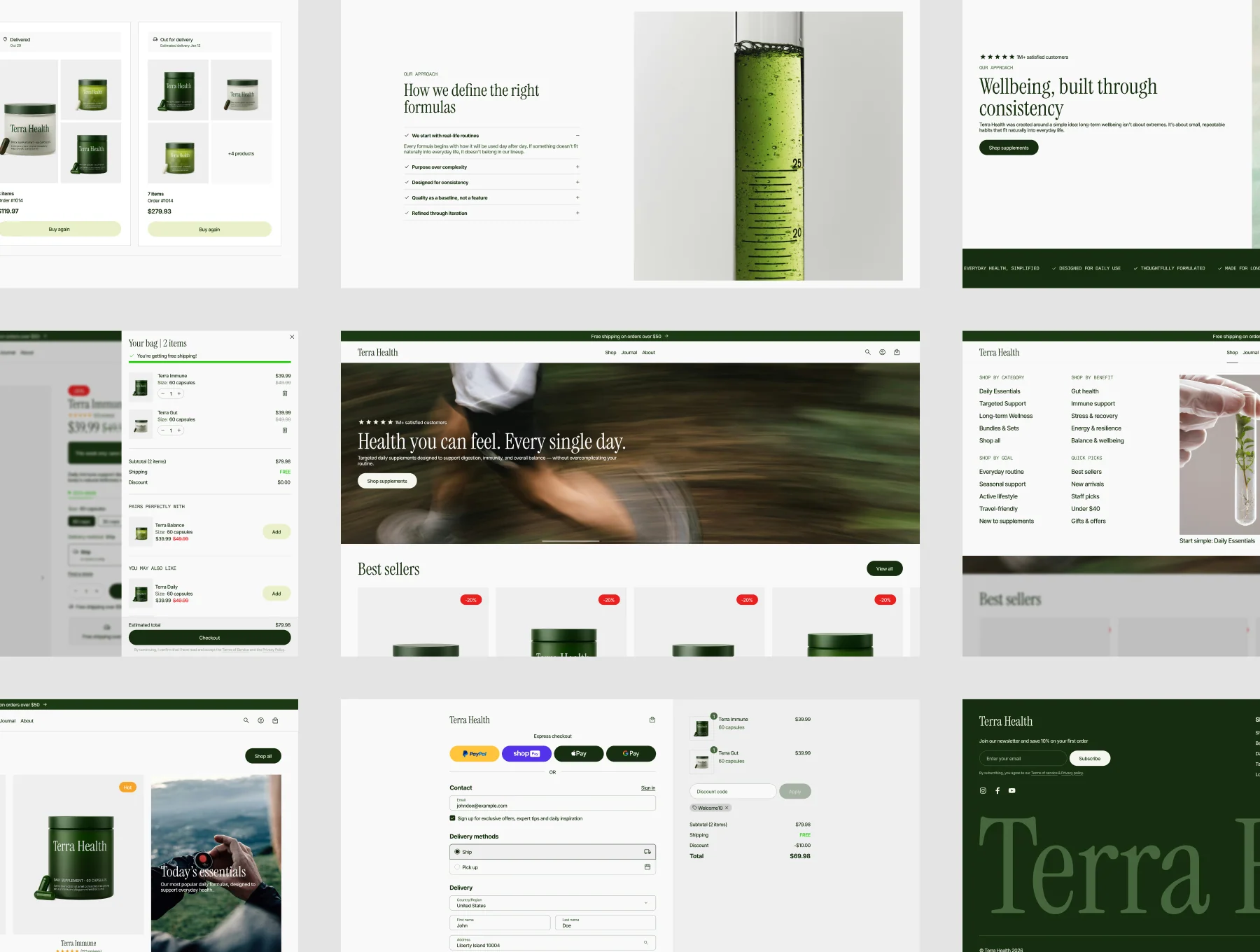 Terra Health Shopify Store E-Commerce Template 2