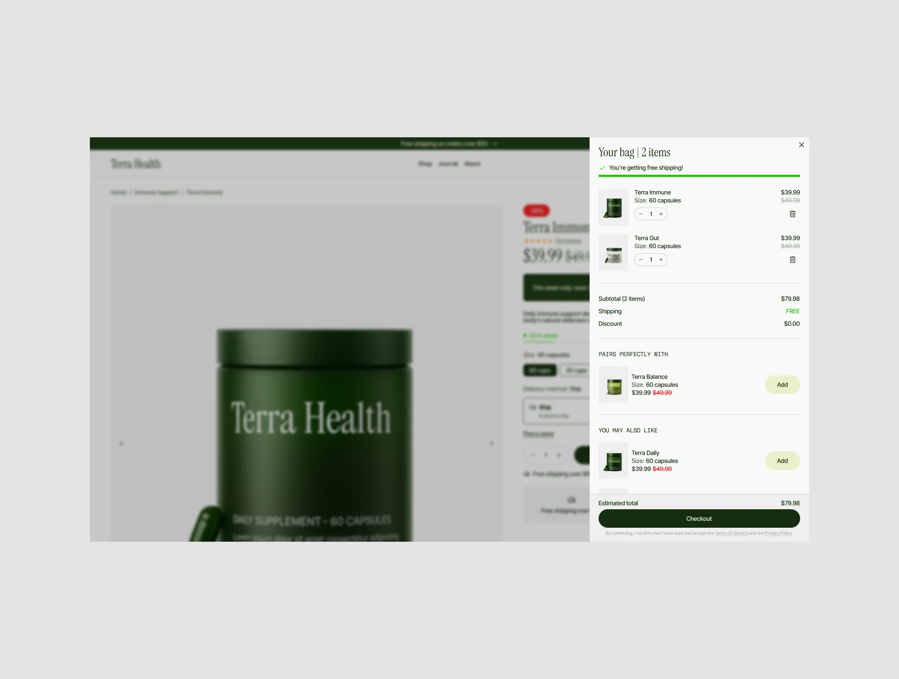 Terra Health Shopify Store E-Commerce Template 3