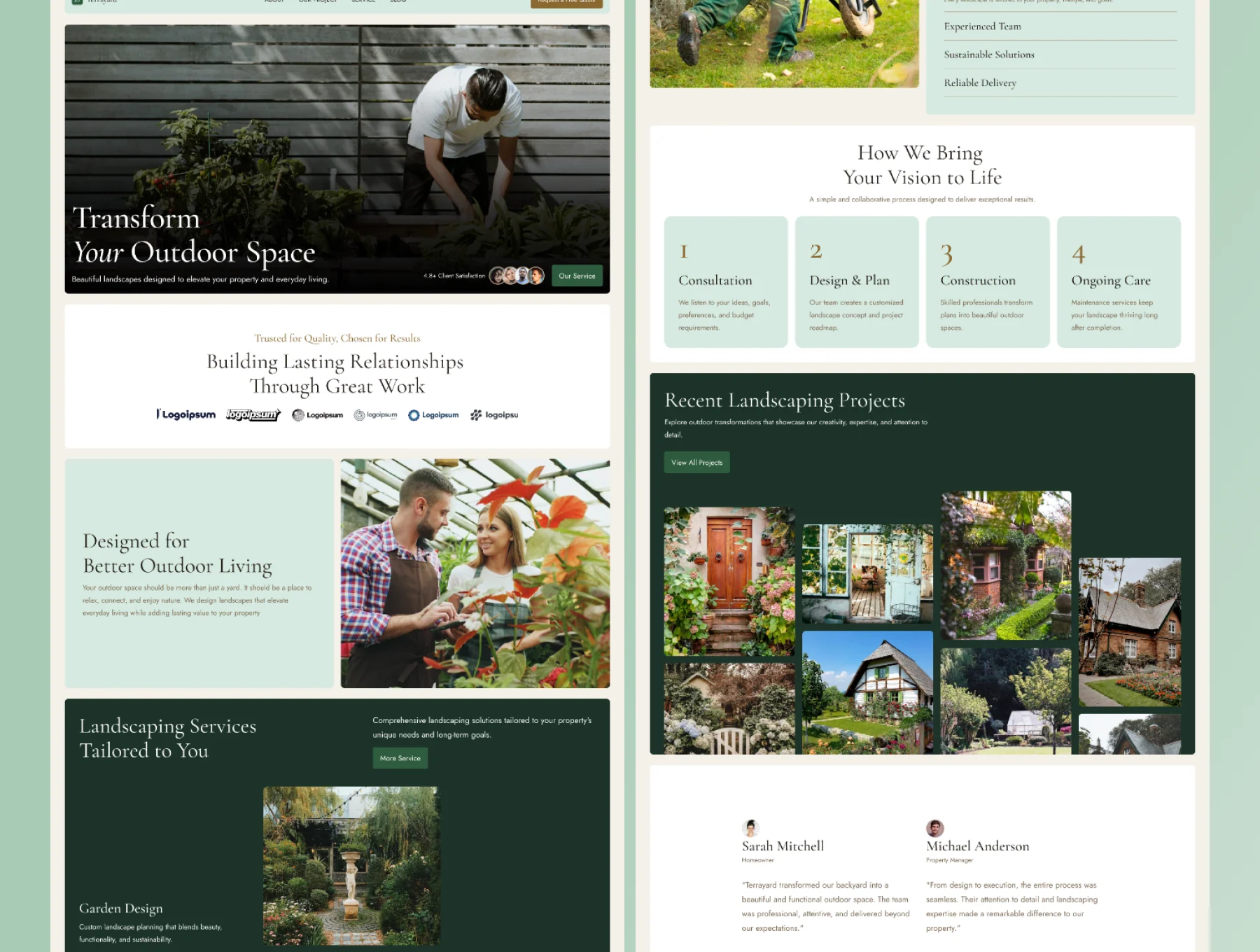 Terrayard – Garden & Landscaping Website UI Kit 3