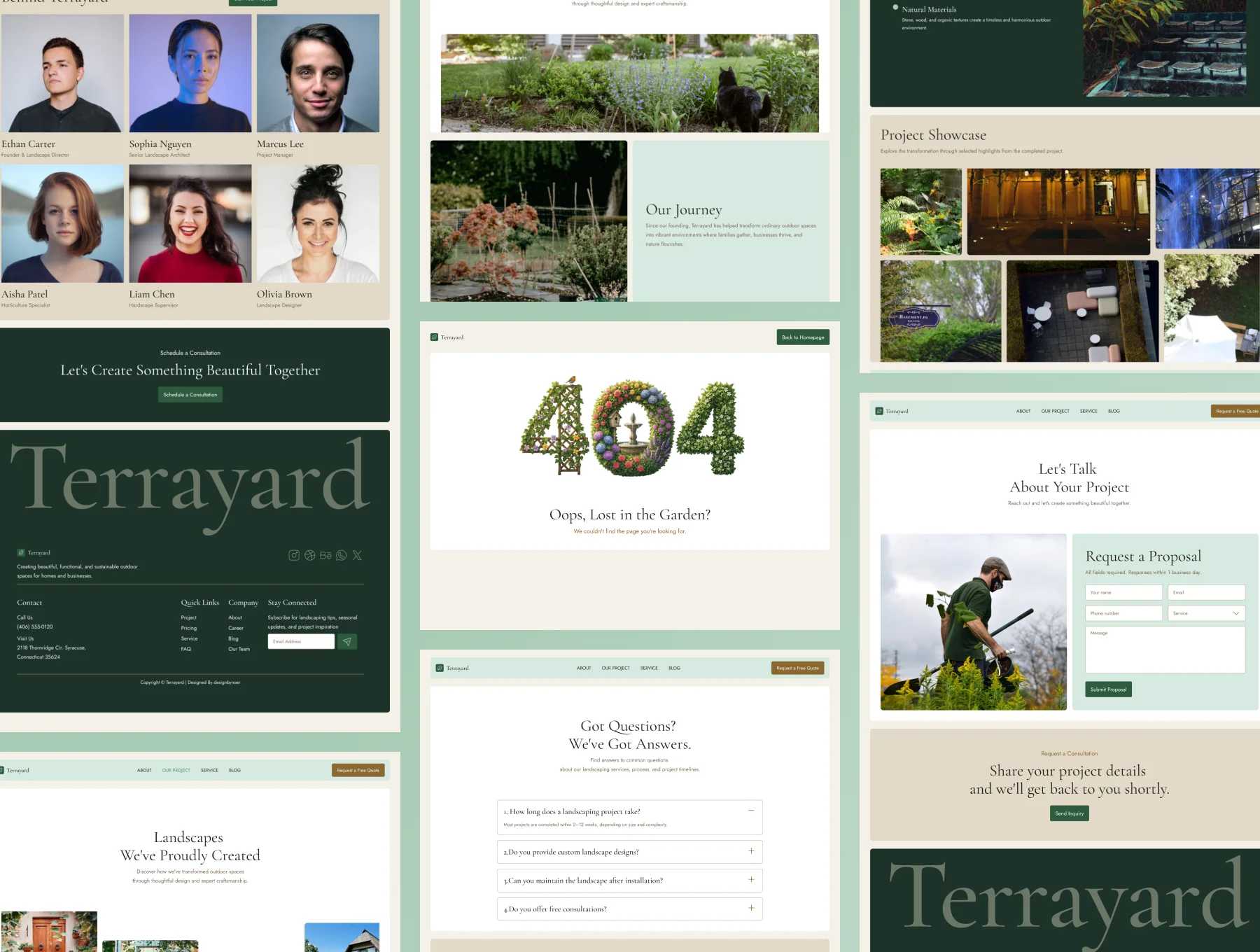 Terrayard – Garden & Landscaping Website UI Kit 7