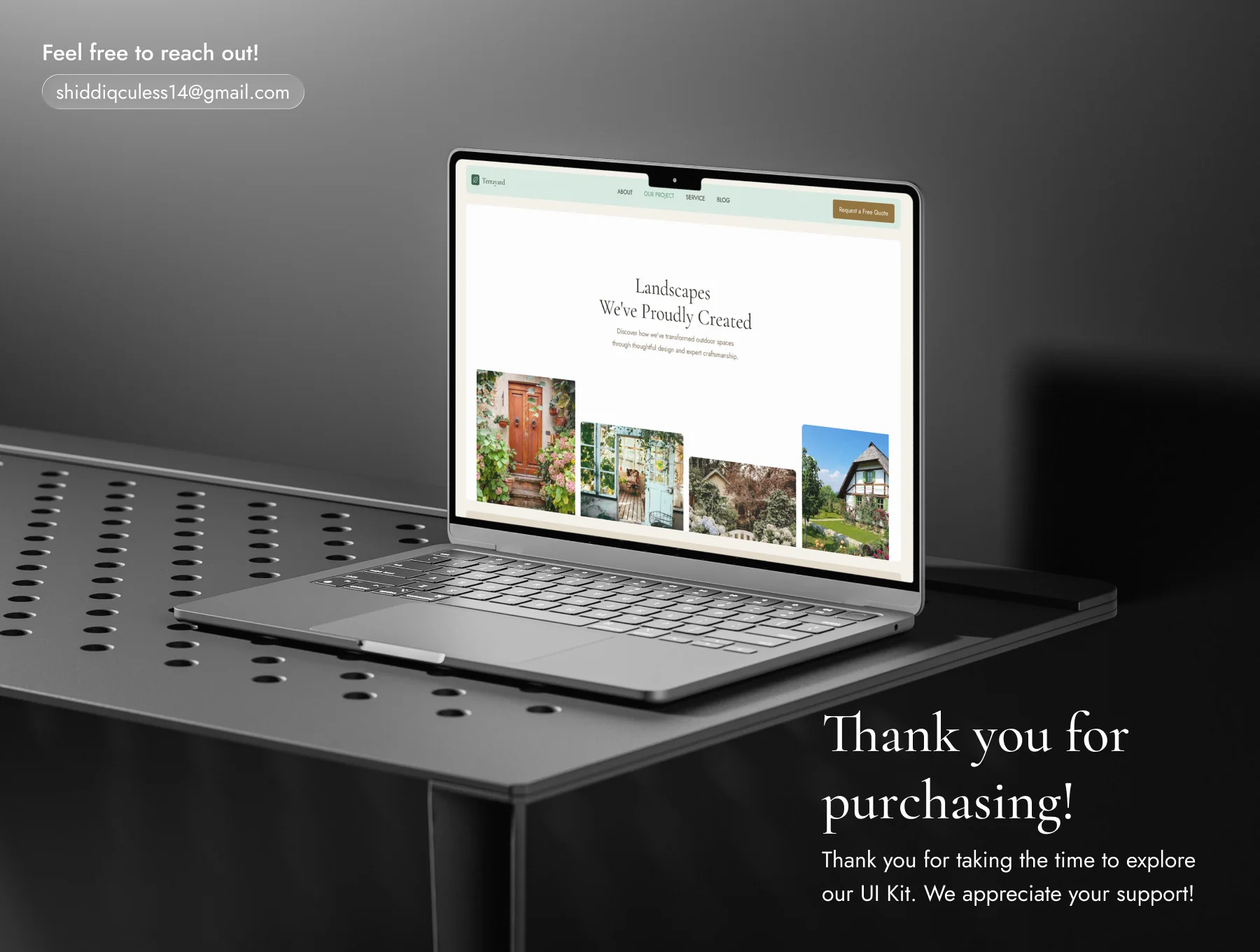 Terrayard – Garden & Landscaping Website UI Kit 8