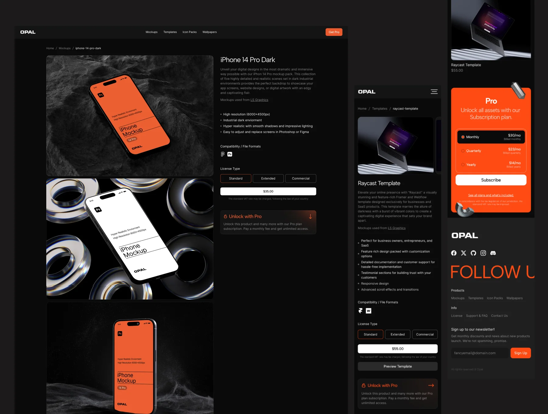 Opal - Framer e-commerce Template 3