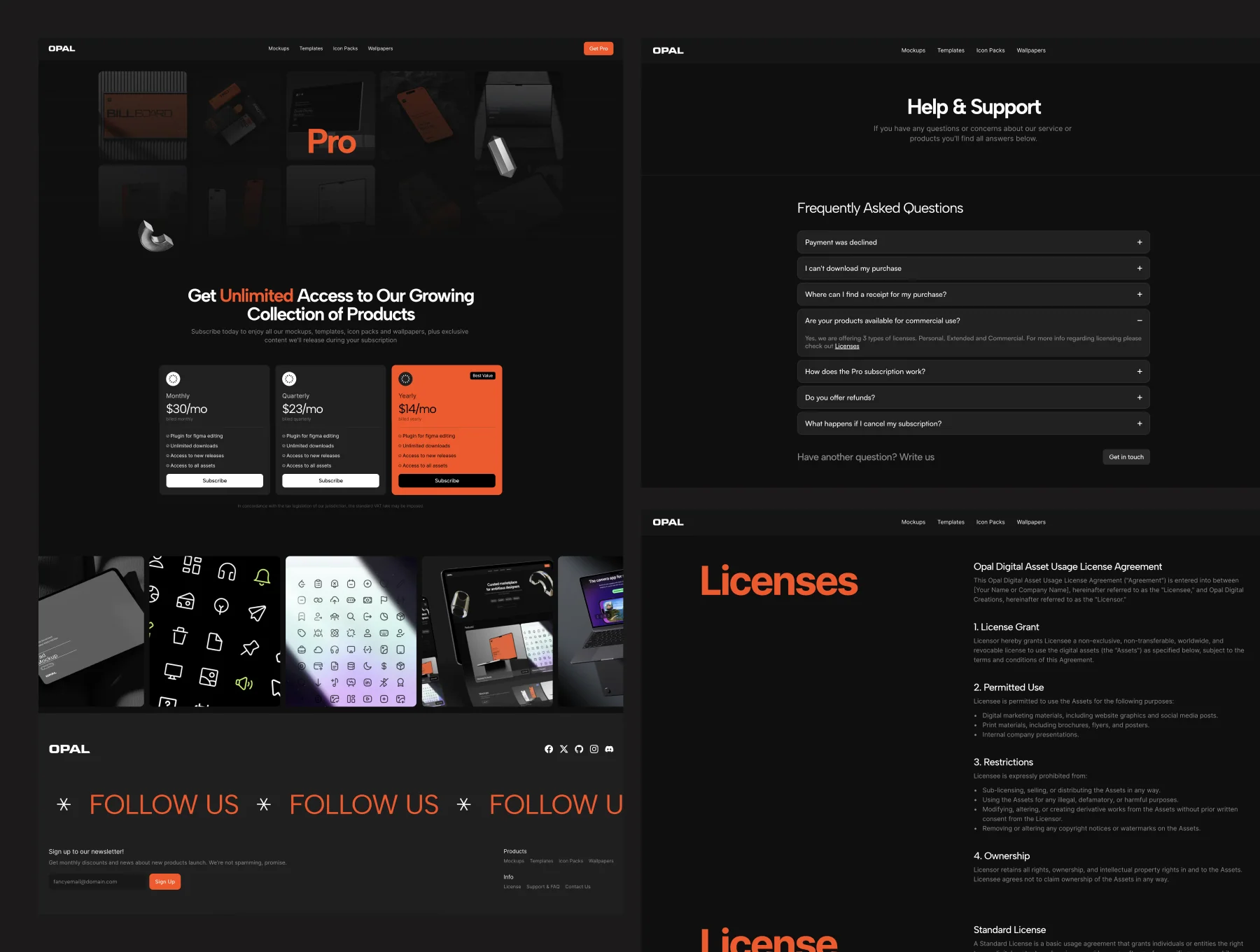 Opal - Framer e-commerce Template 4
