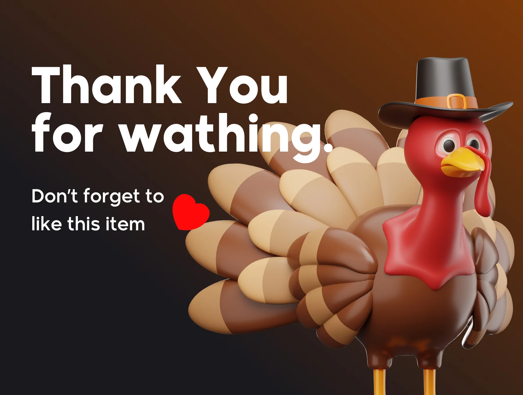 Thanksgiving Day 3D Icon Set 6