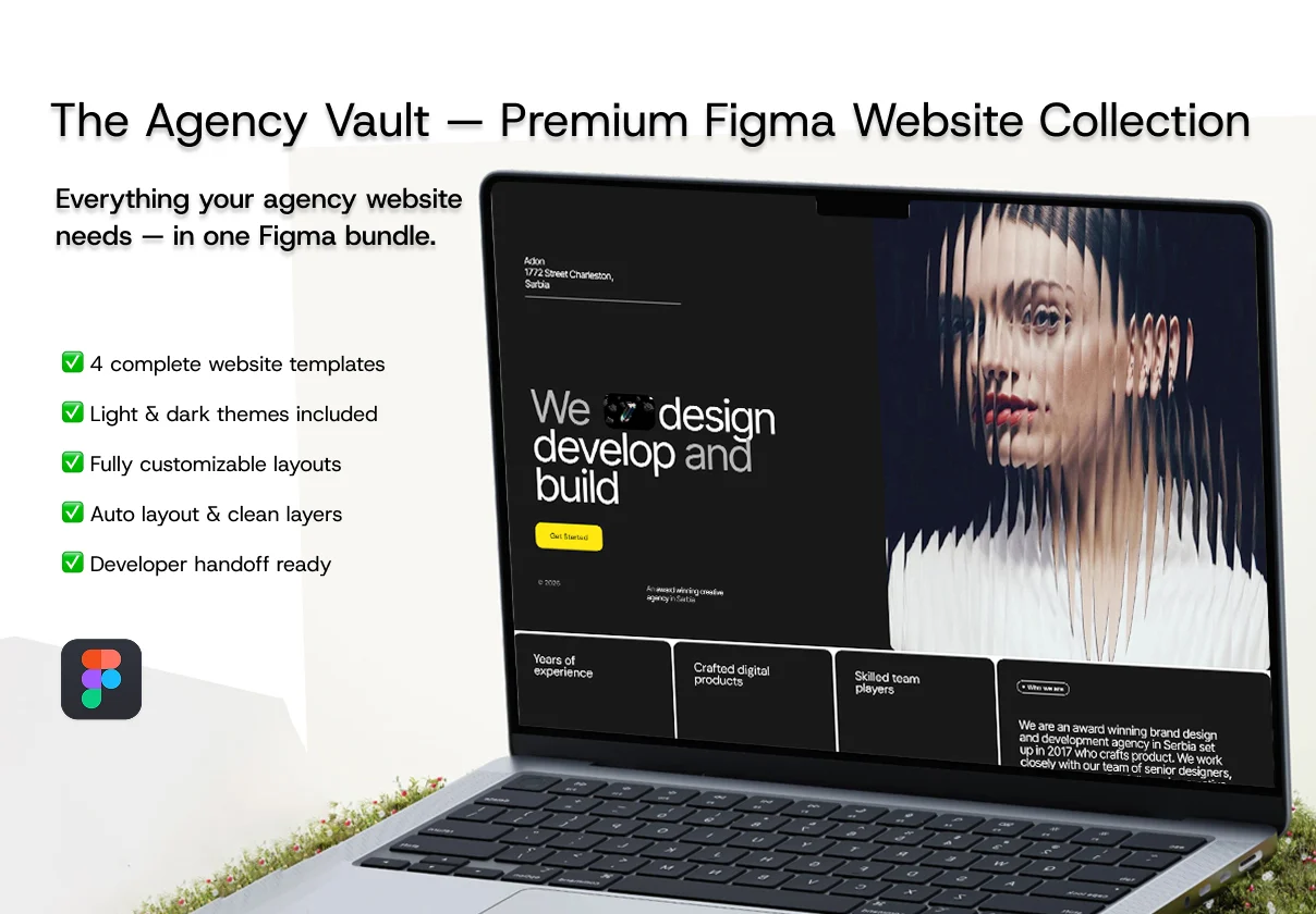 The Agency Vault — Premium Figma Website Collection