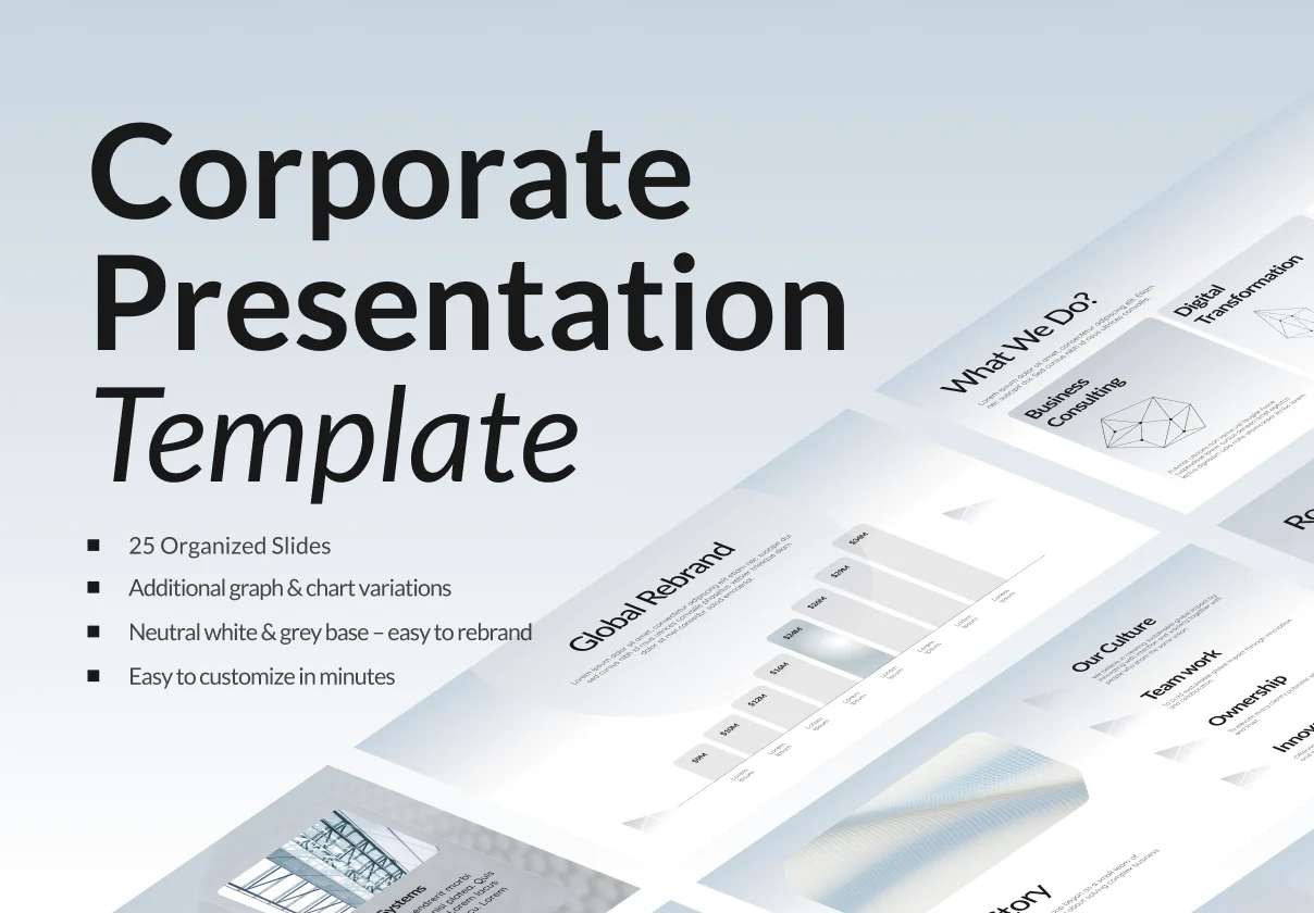 The Alvero Corporate Presentation Template
