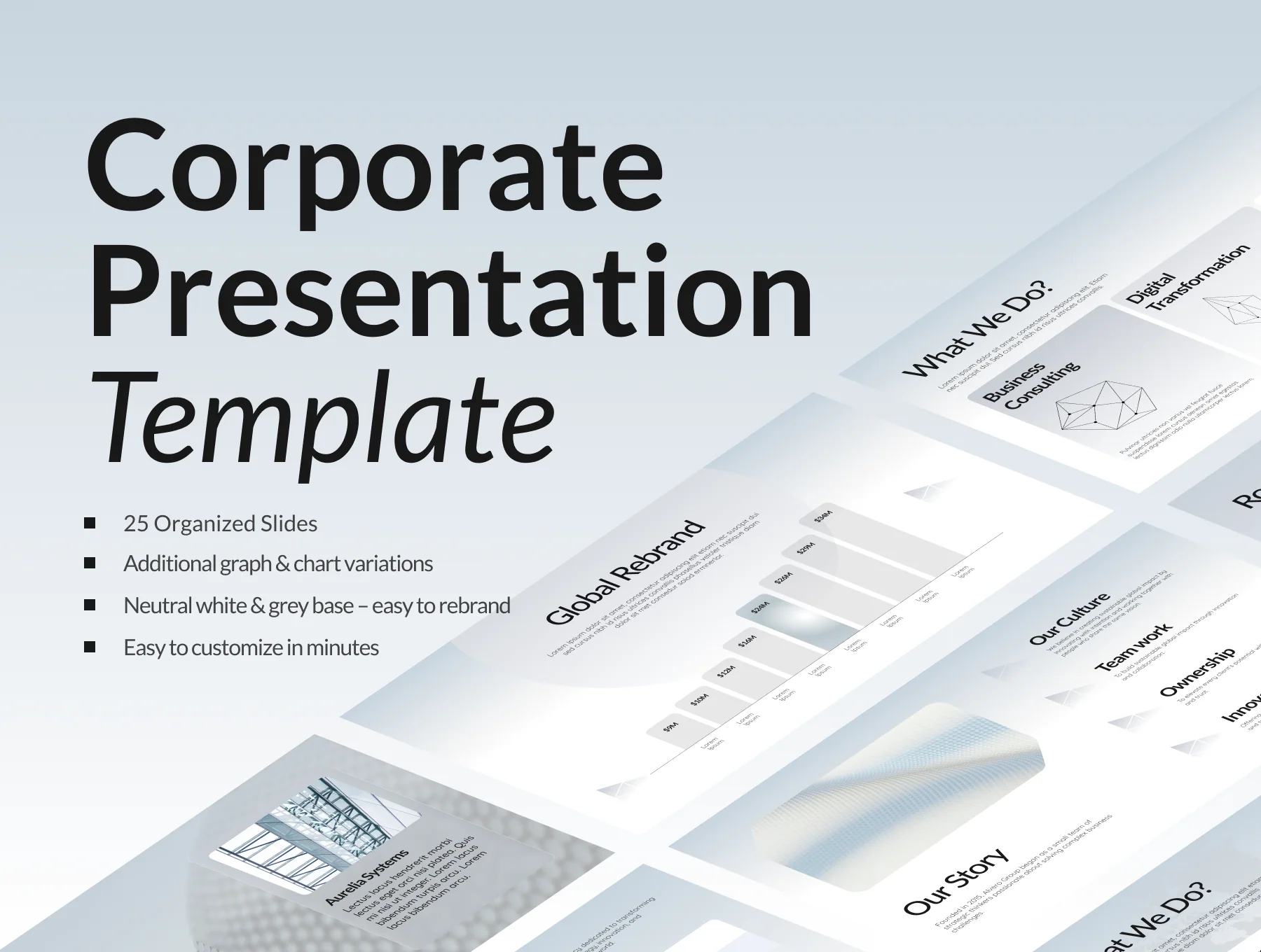 The Alvero Corporate Presentation Template