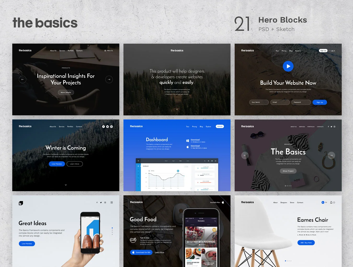 The Basics Web UI Kit 3