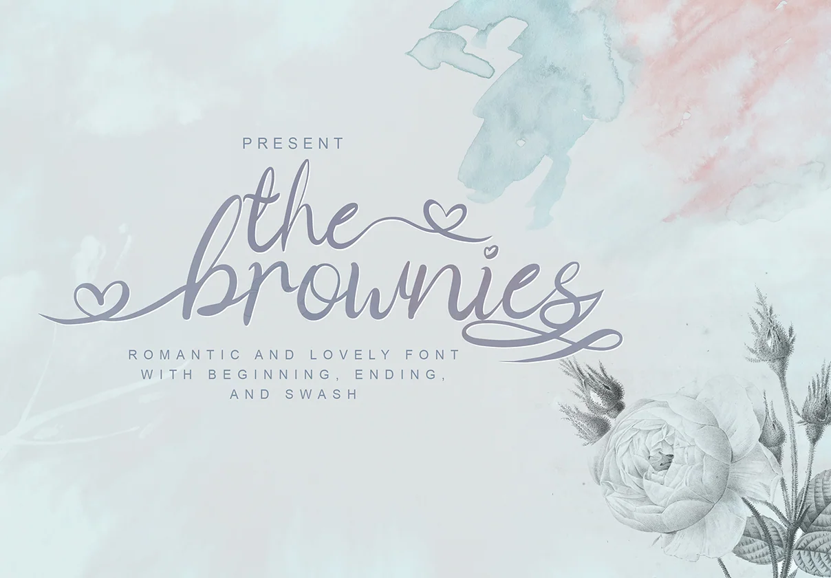 The Brownies | Romantic Love Font