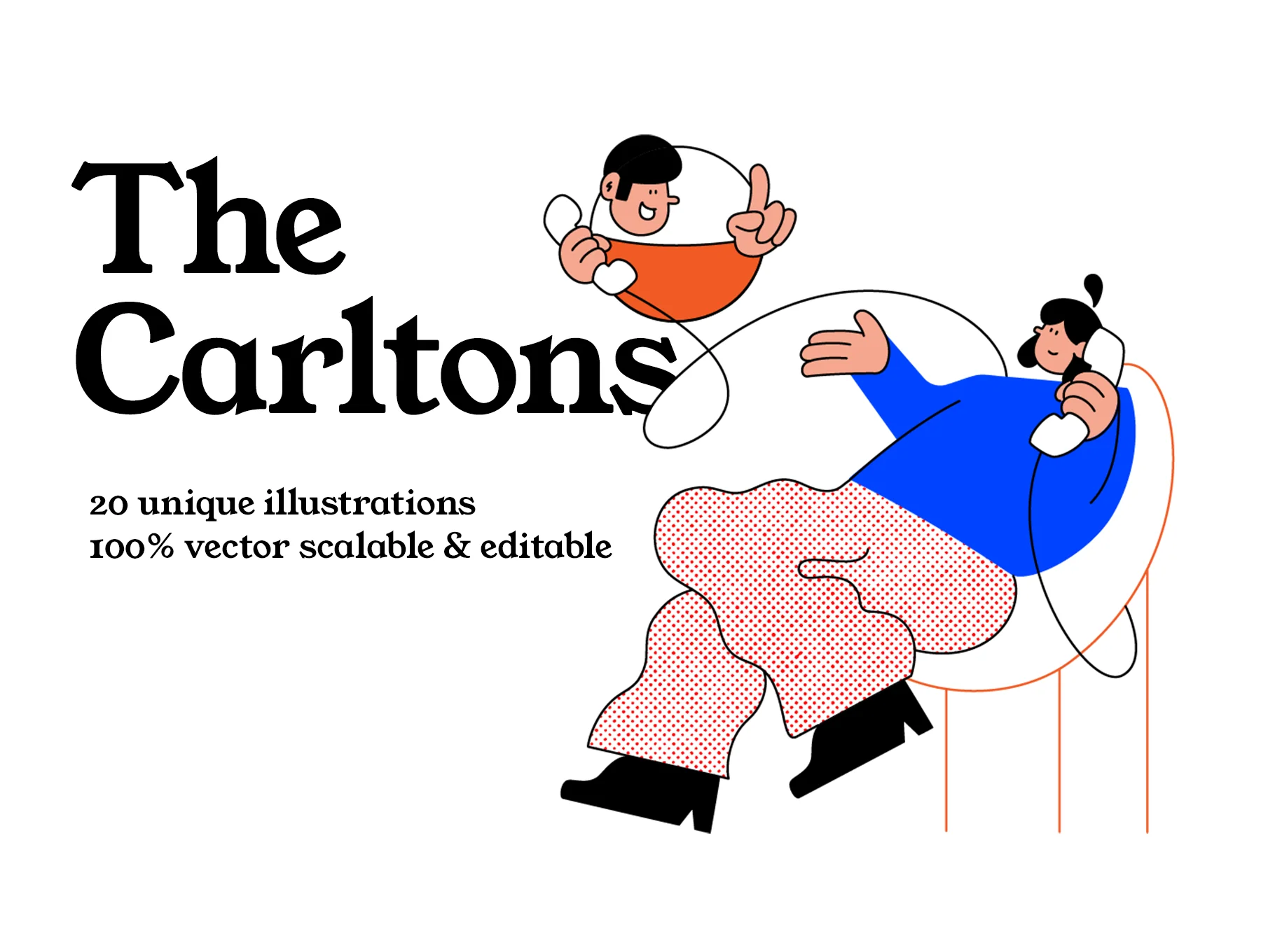 The Carltons - illustration pack