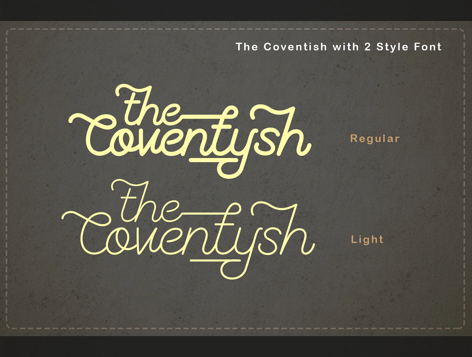 The Coventysh – Monoline Script Font 2