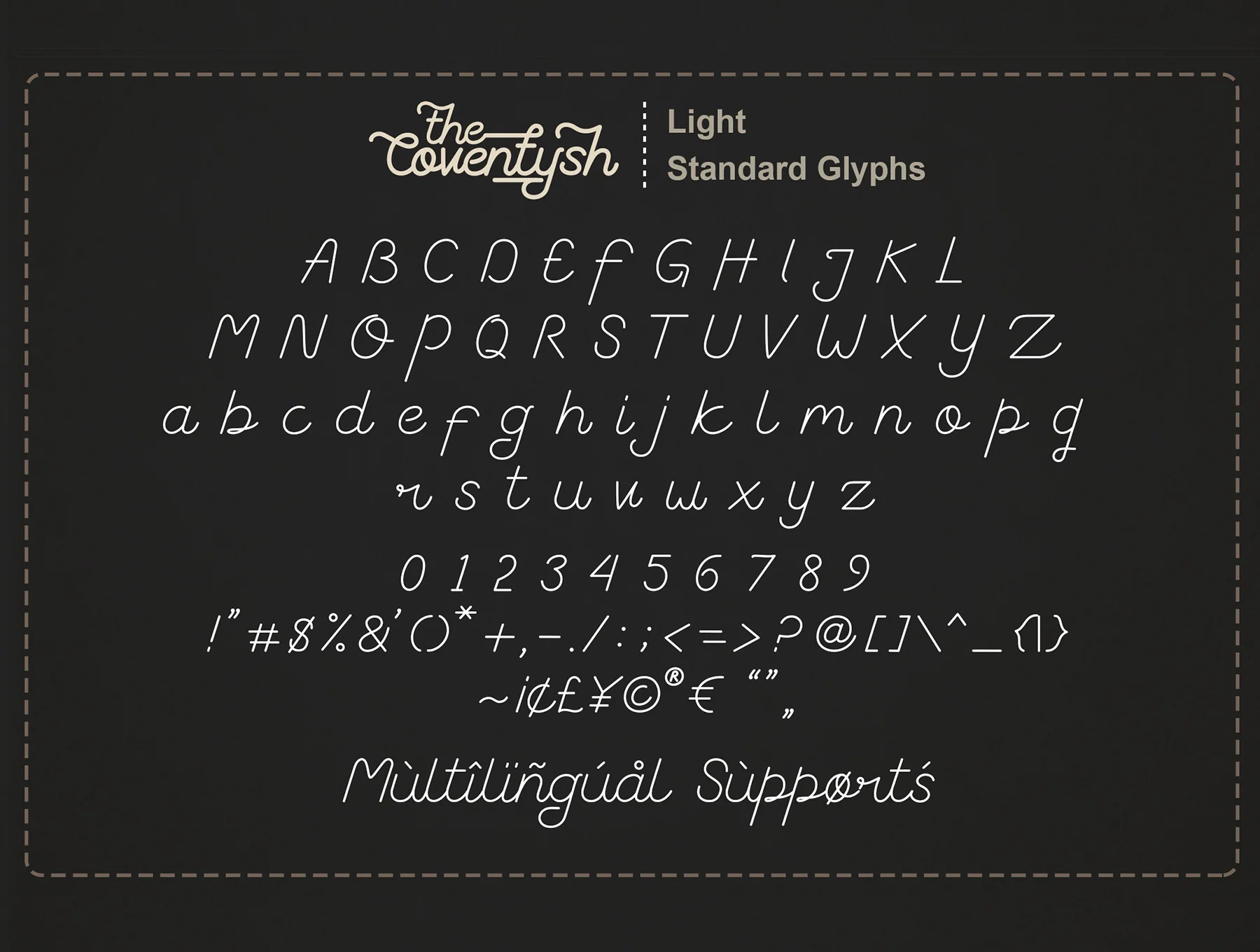 The Coventysh – Monoline Script Font 7