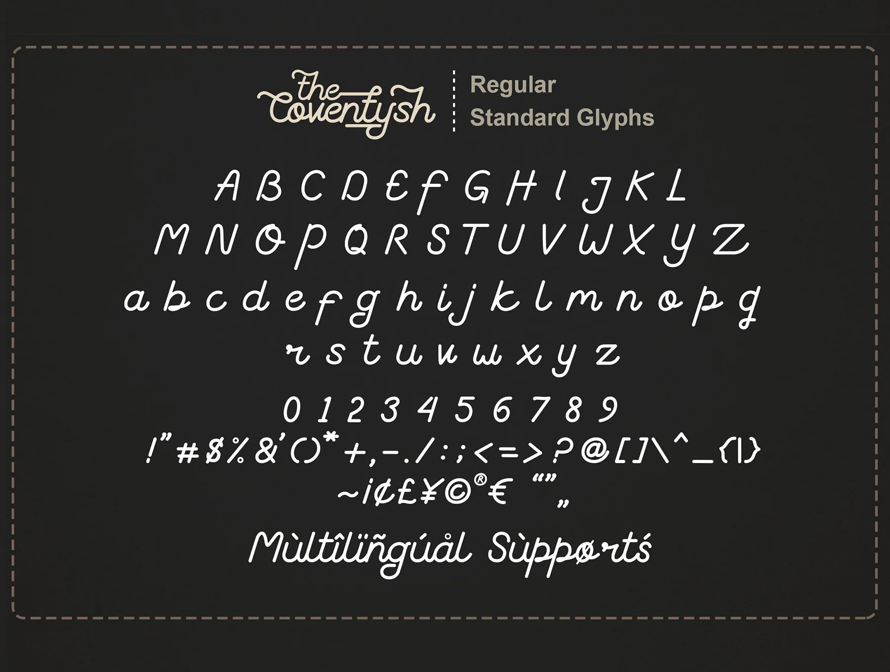 The Coventysh – Monoline Script Font 8
