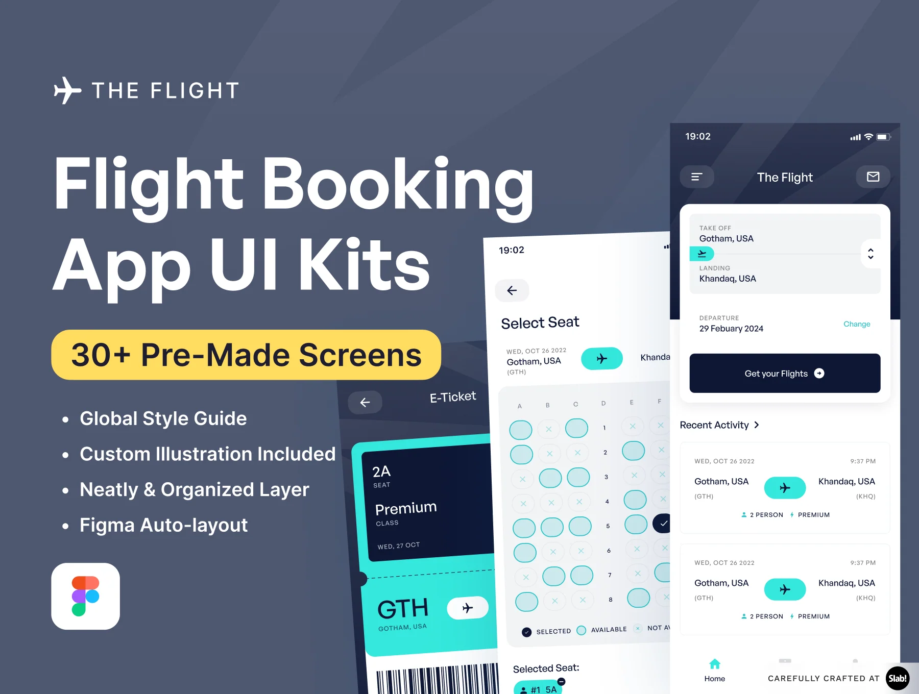 The Flight - Flight Booking App UI Kits