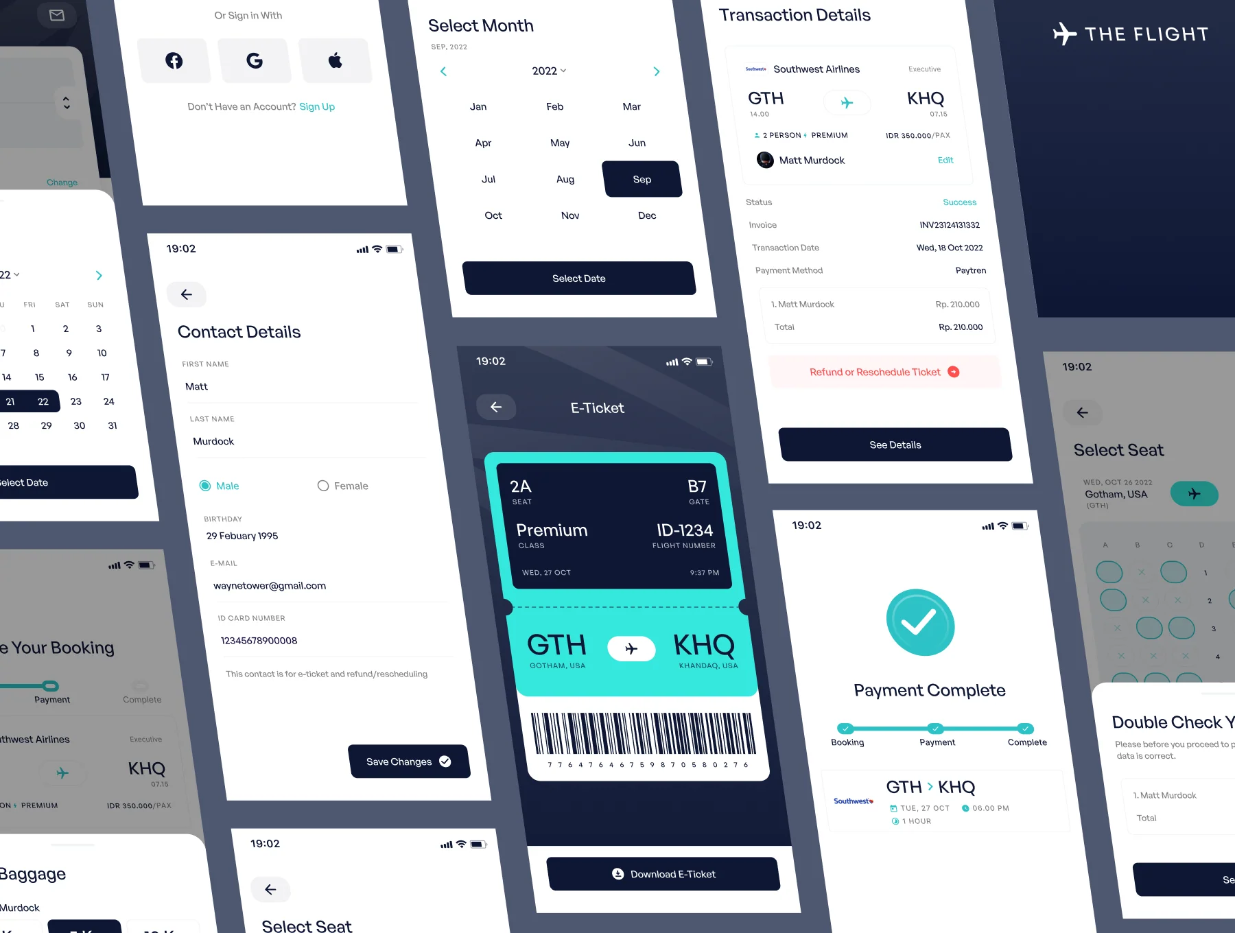 The Flight - Flight Booking App UI Kits 6