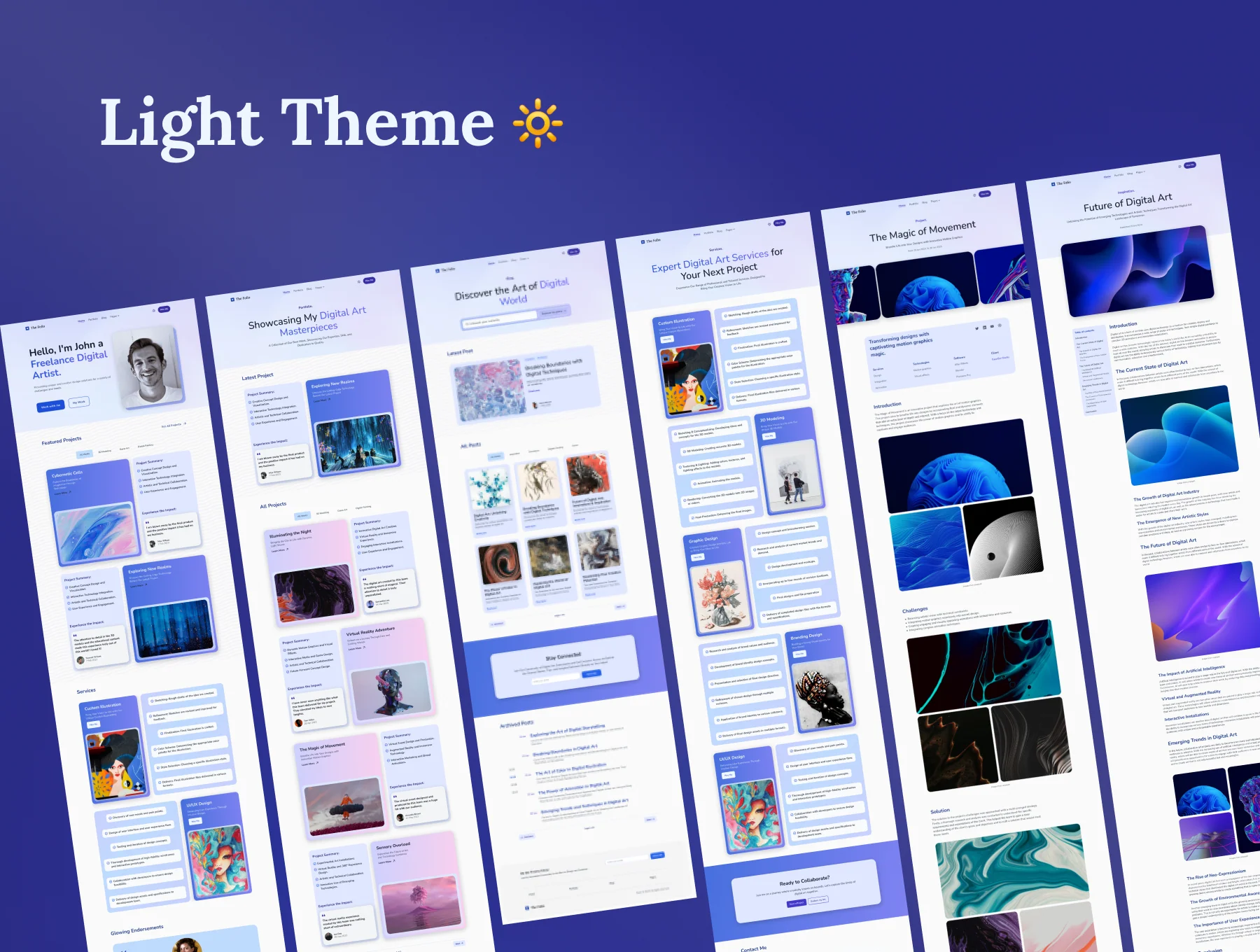 The Folio - Portfolio, Blog, and Personal Website Template. 5