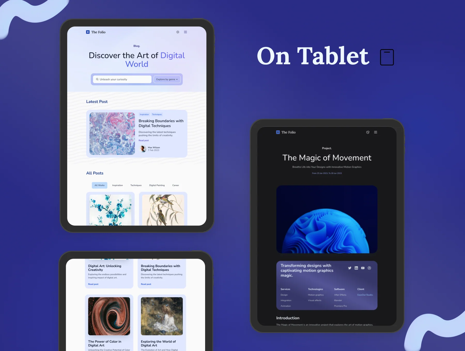 The Folio - Portfolio, Blog, and Personal Website Template. 7