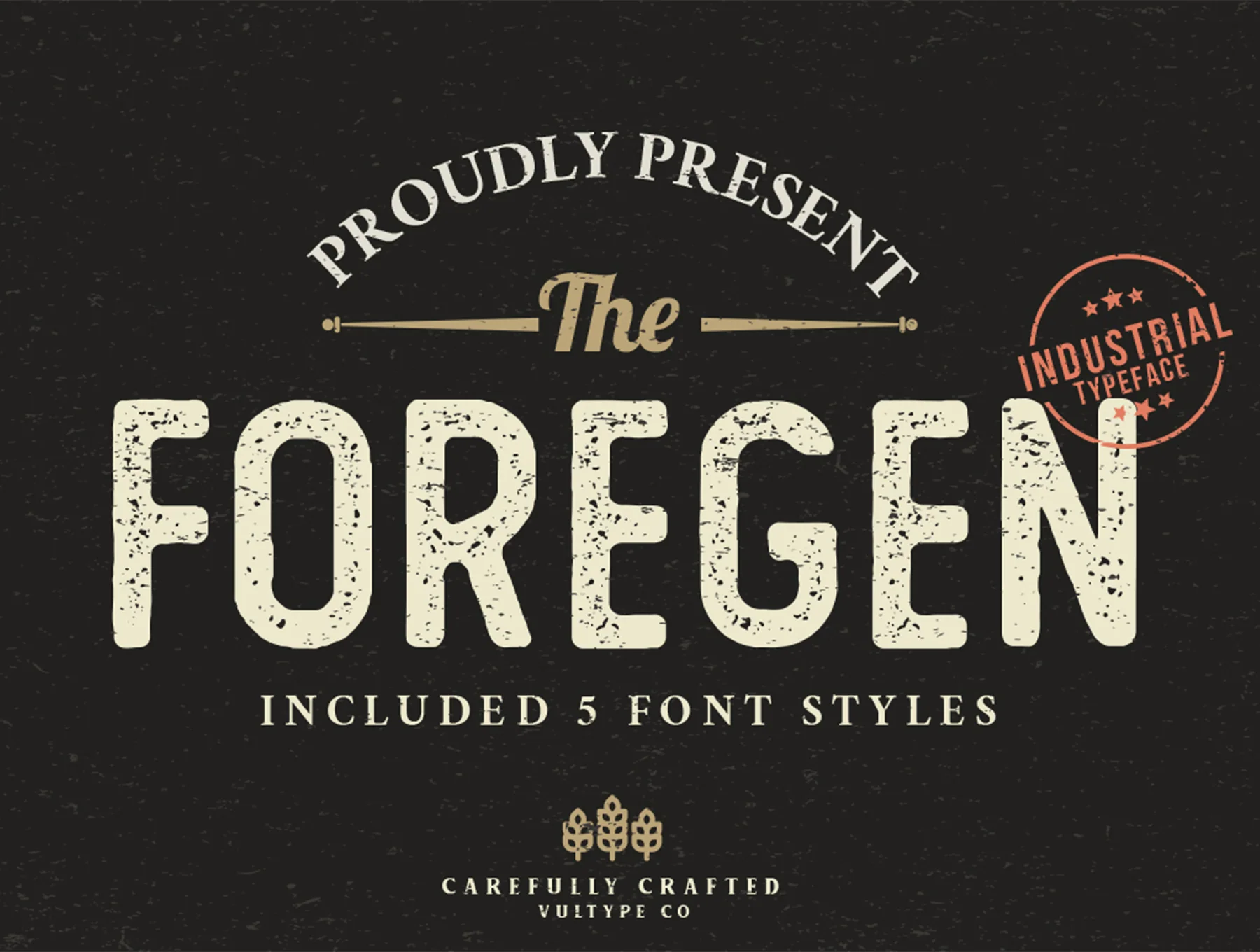 The Foregen Vintage Font 3