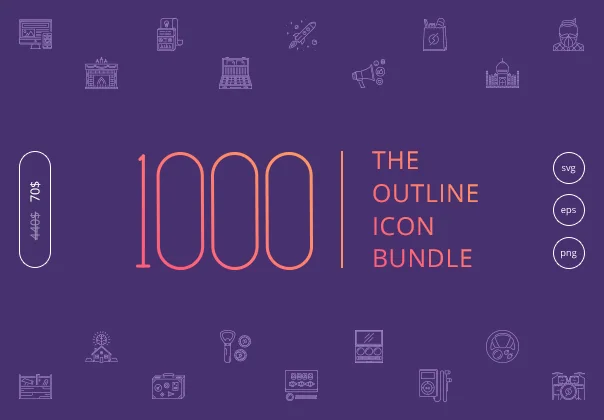 The Outline Icon 1000