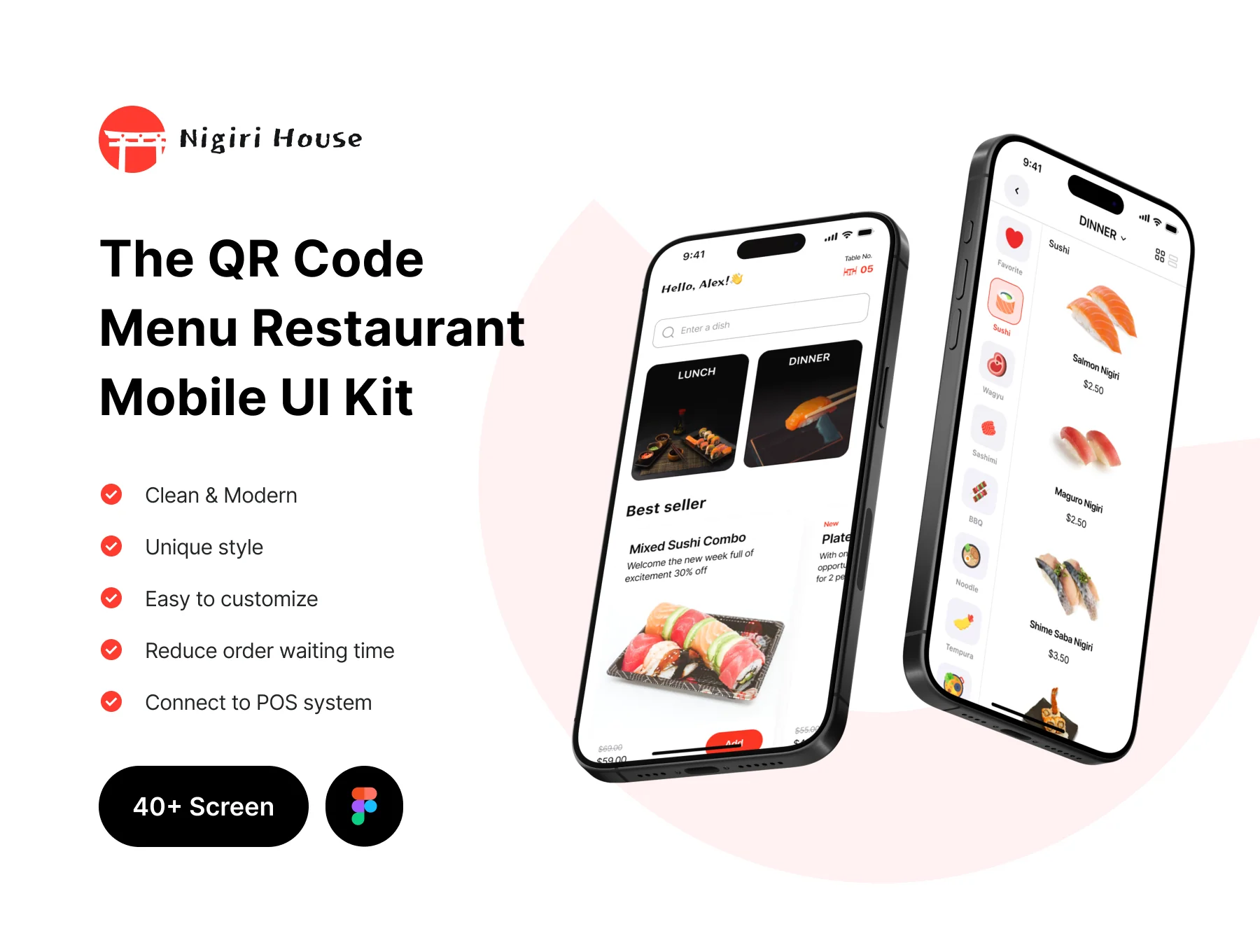 The QR Code Menu Restaurant Mobile UI Kit