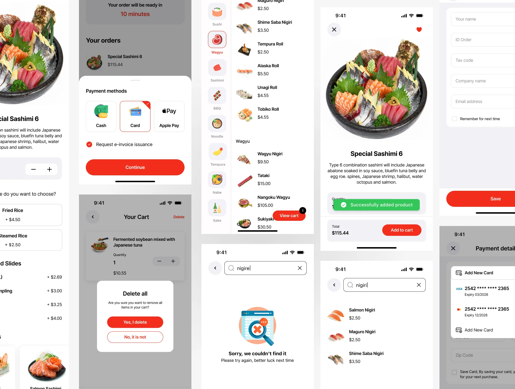 The QR Code Menu Restaurant Mobile UI Kit 4