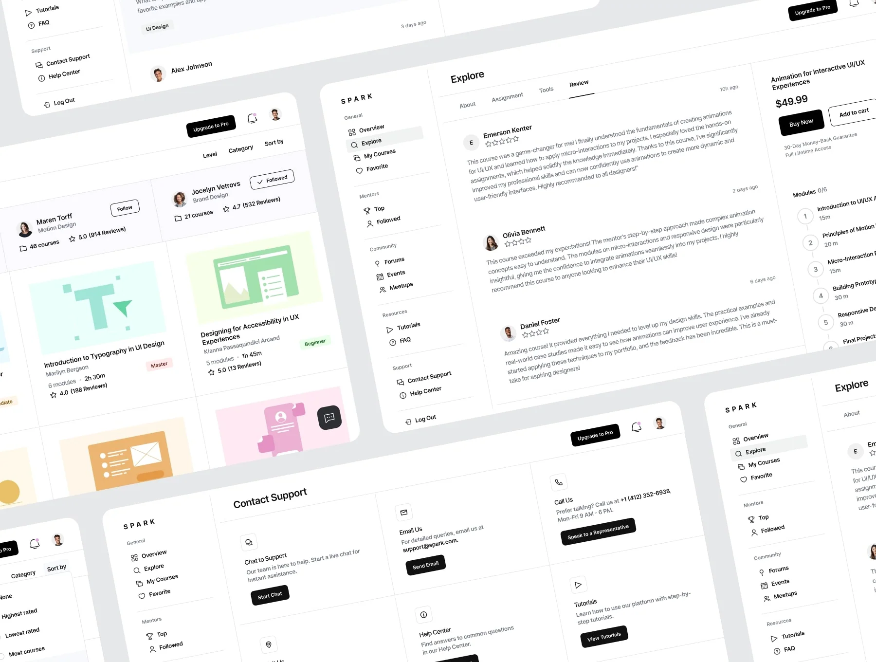 86 responsive screens — Learning platform UI Kit 2