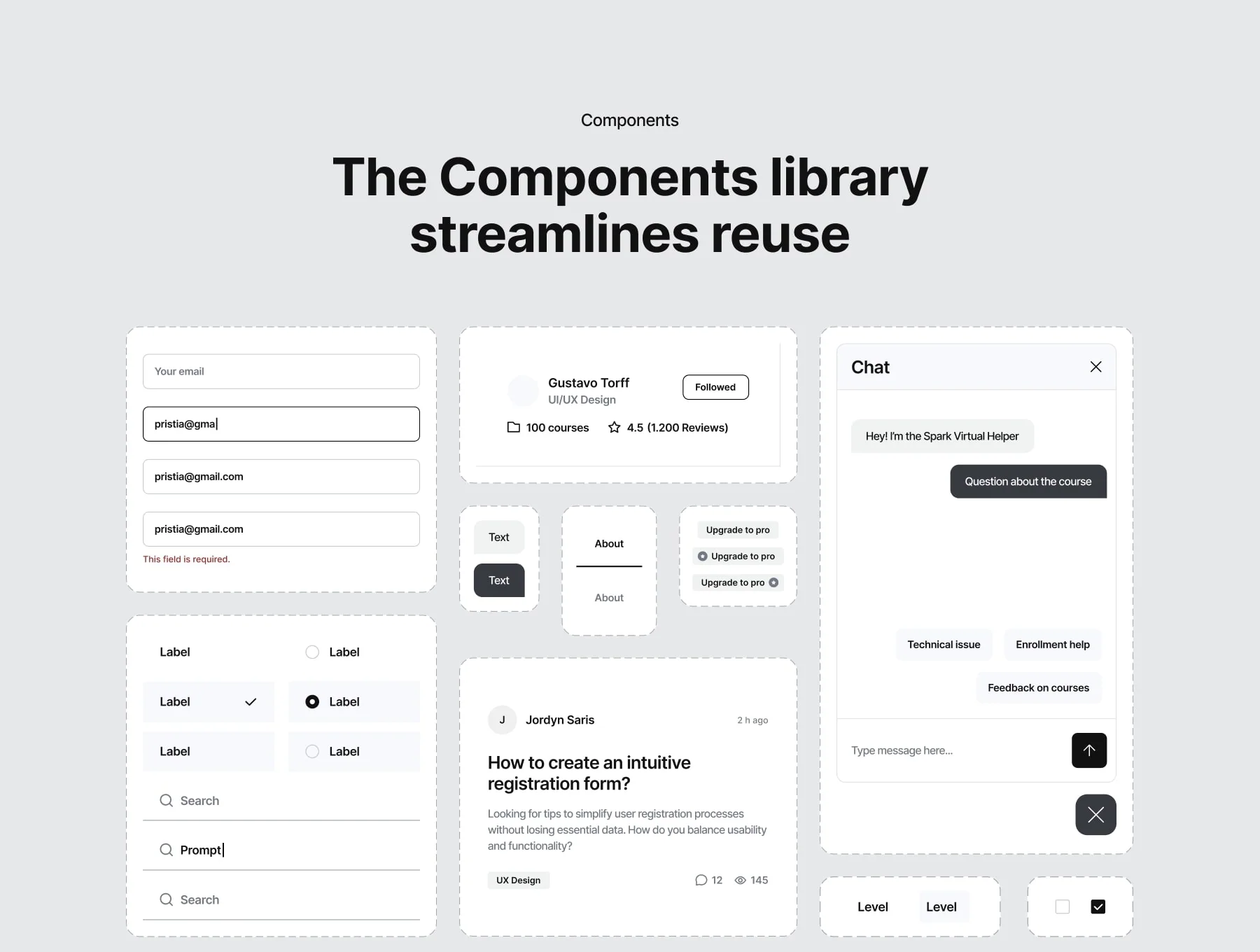 86 responsive screens — Learning platform UI Kit 7