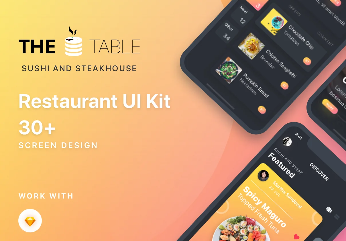 The Table Restaurant UI Kit