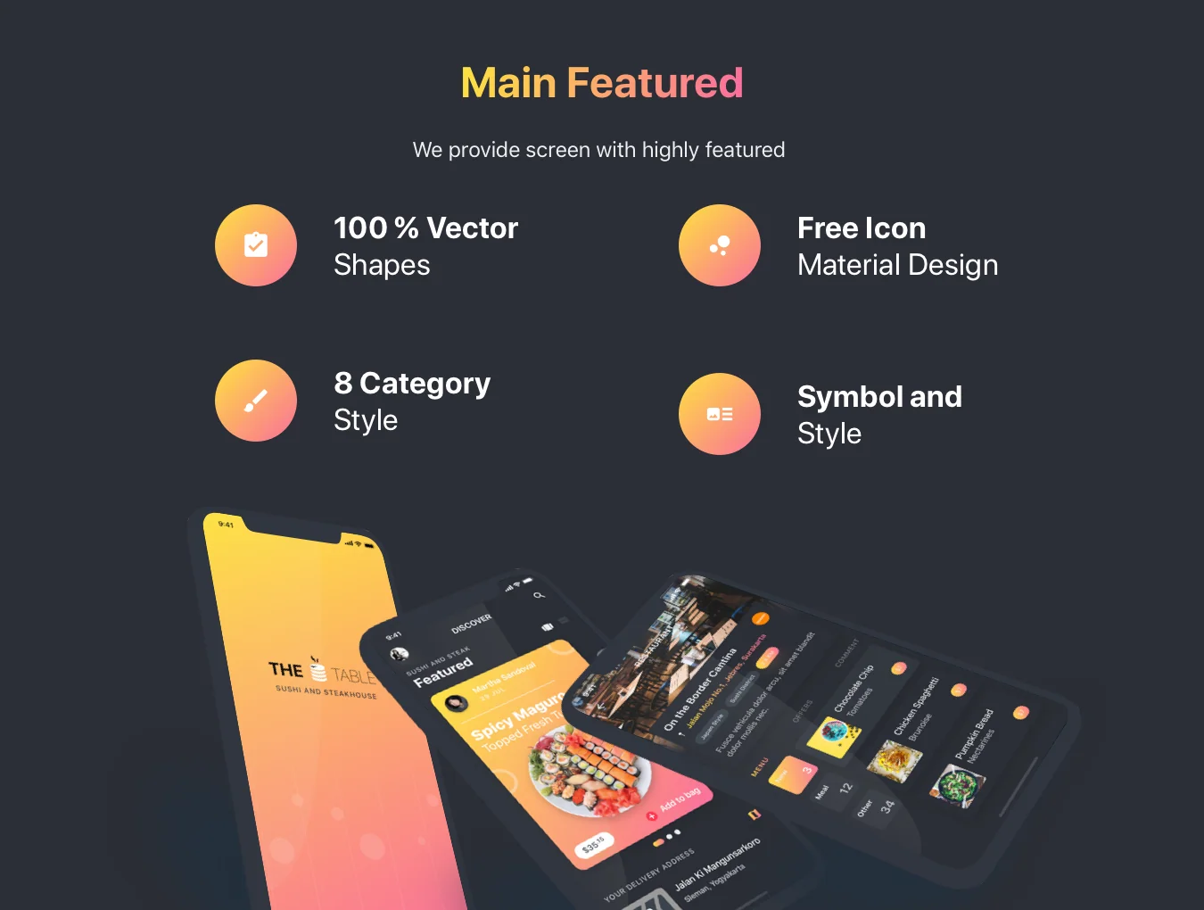 The Table Restaurant UI Kit 4
