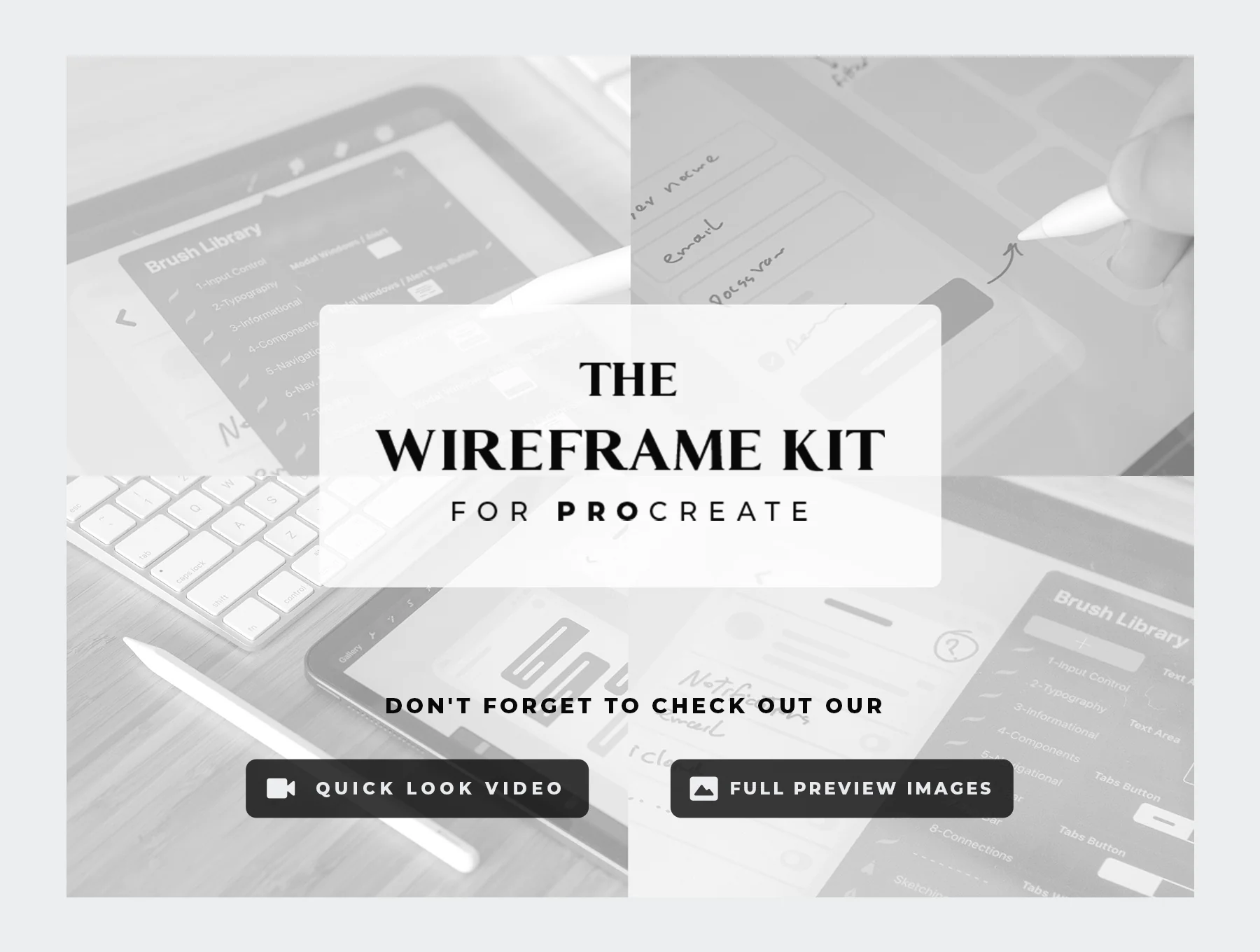 The Wireframe Kit for Procreate 5