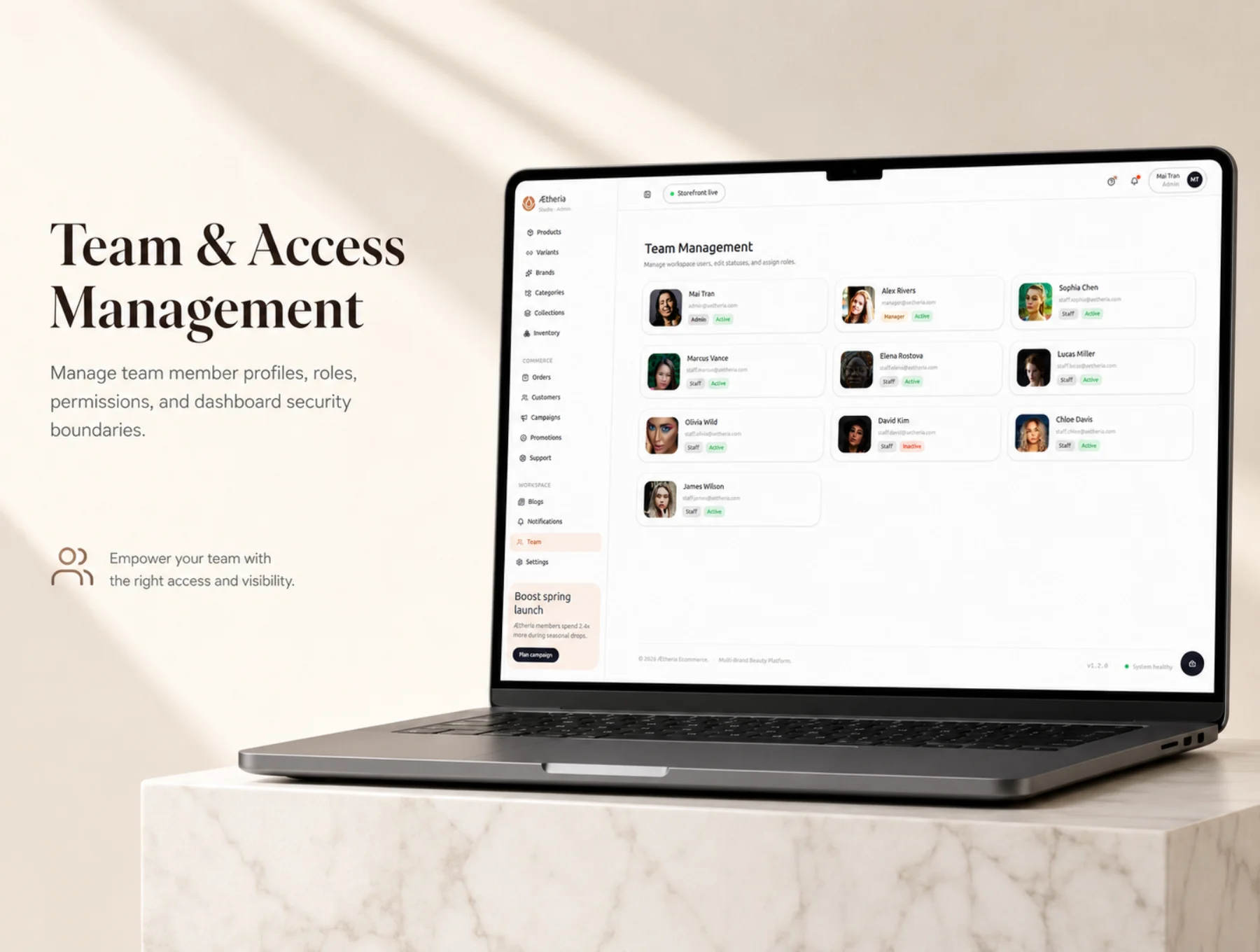 Ætheria - Premium Next.js Beauty Ecommerce Admin Dashboard Template 6