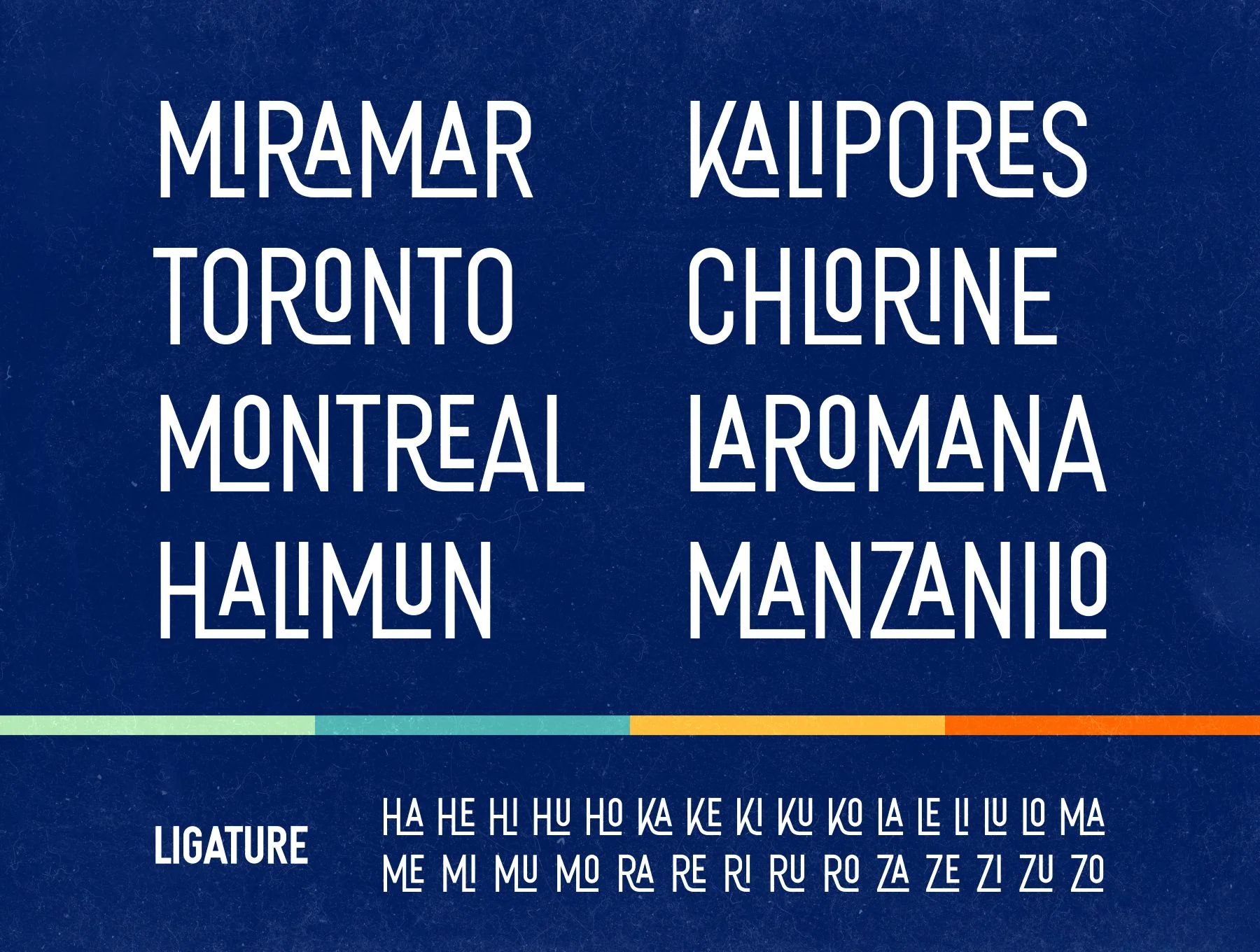 Theridge Fonts Family 4