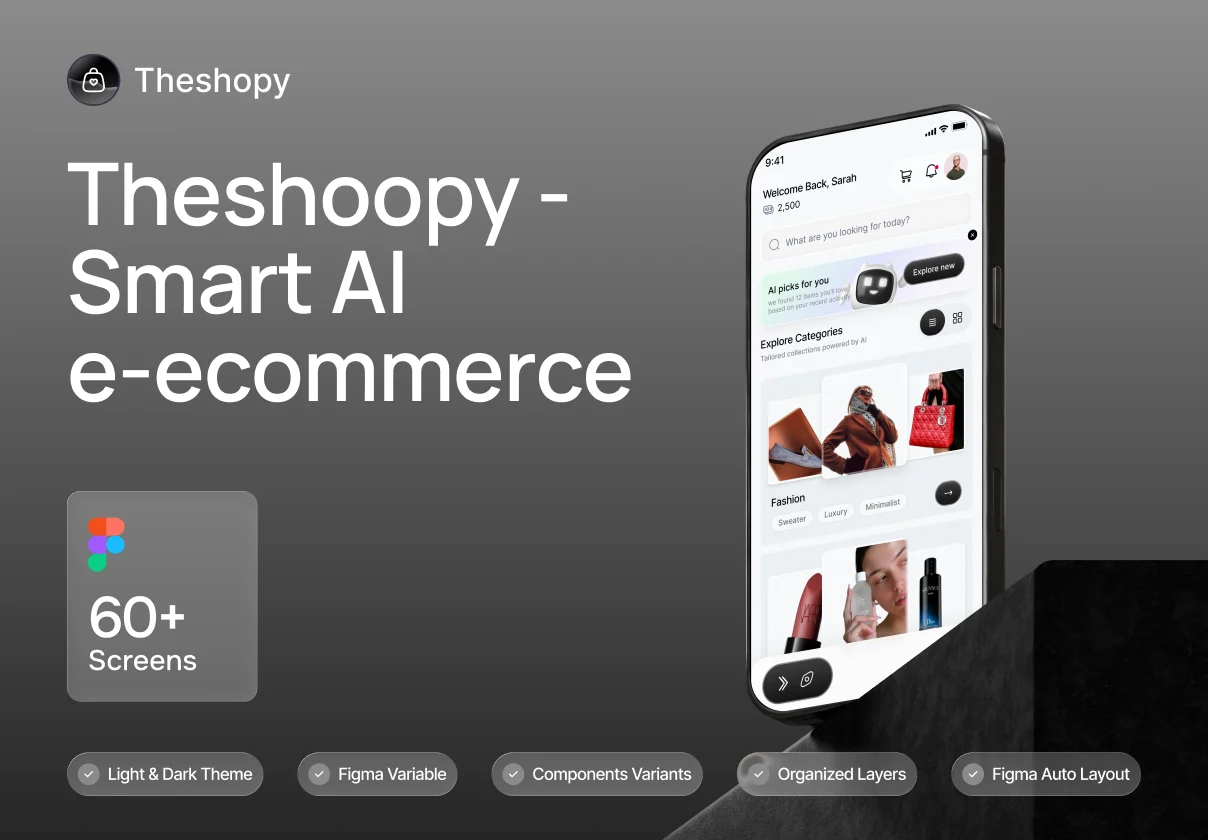Theshopy – AI Ecommerce Mobile UI Kit