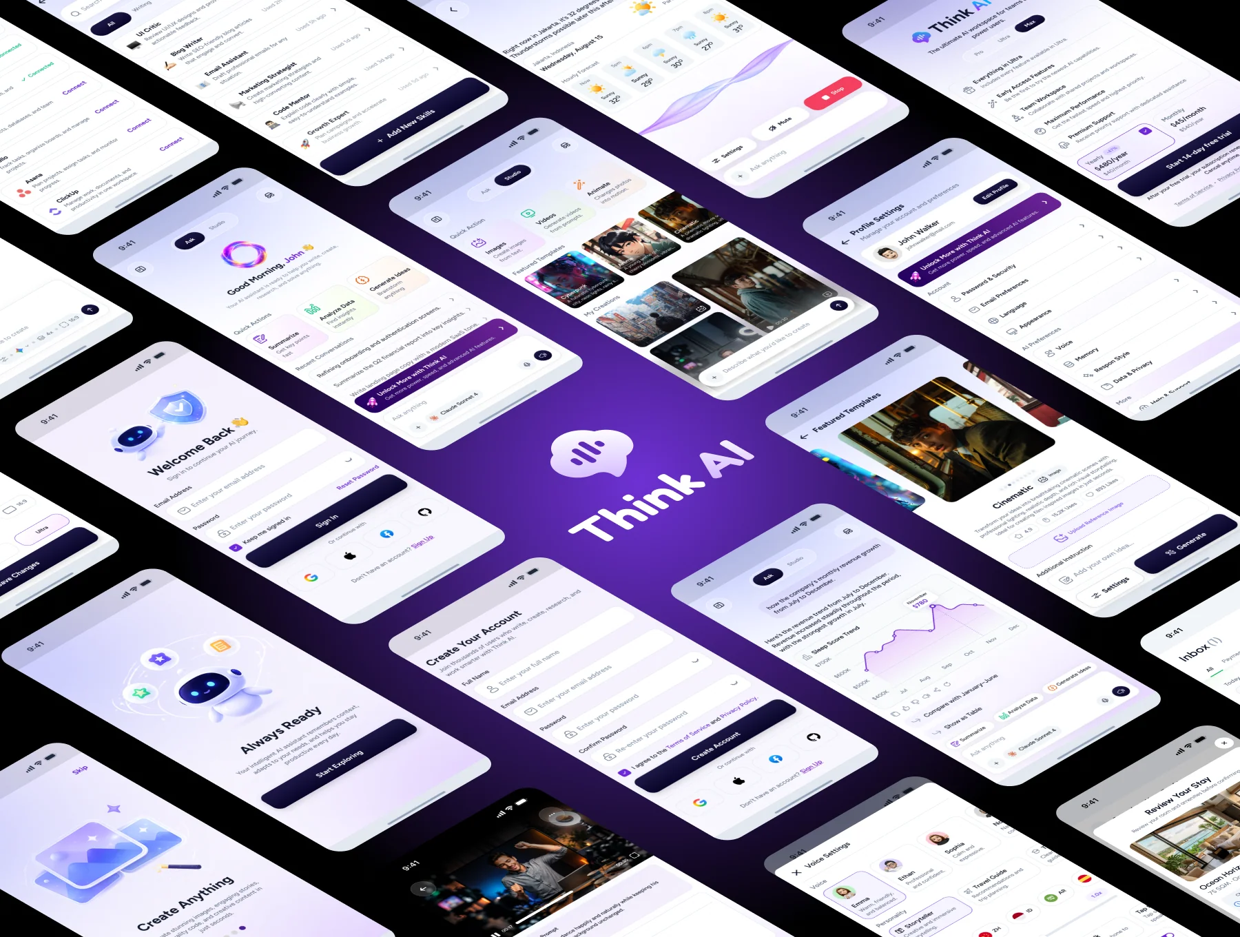 Think AI - AI Assistant & Creative Studio UI Kit 6