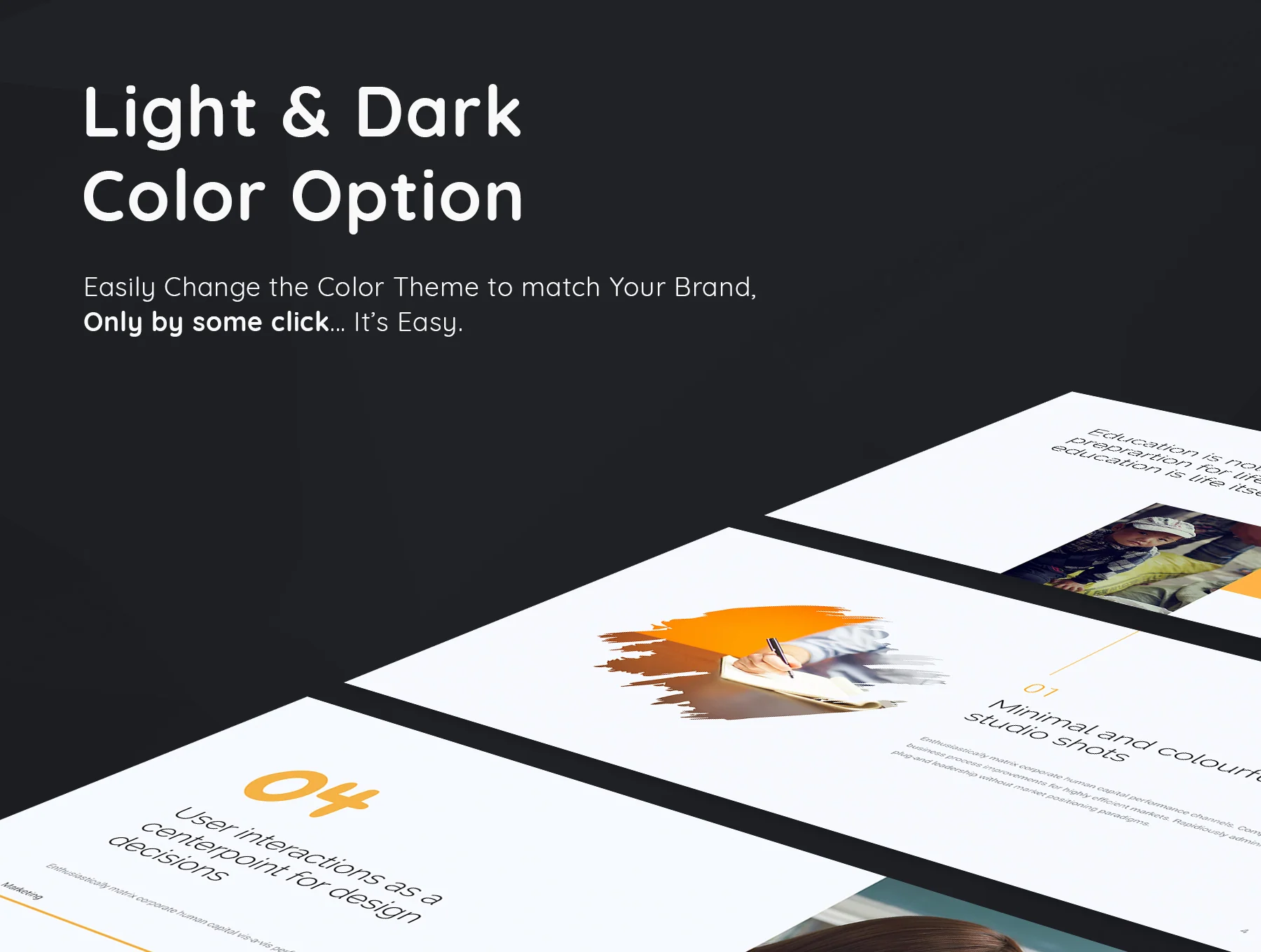 Thinkers - Creative Presentation Template 4