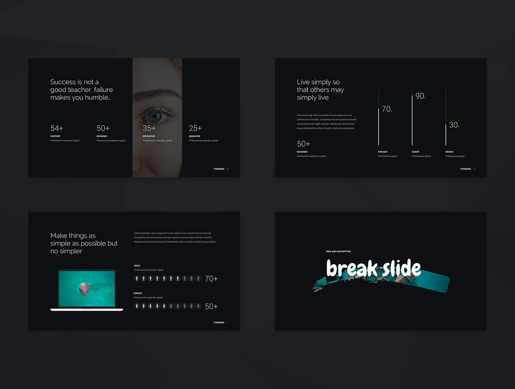 Thinkers - Creative Presentation Template 6