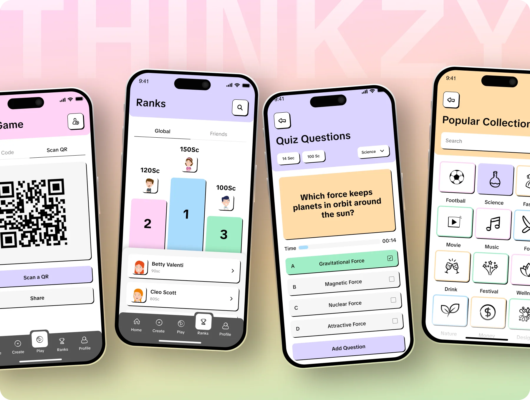 Thinkzy | Quiz Challenge App UI Kit for Figma 8