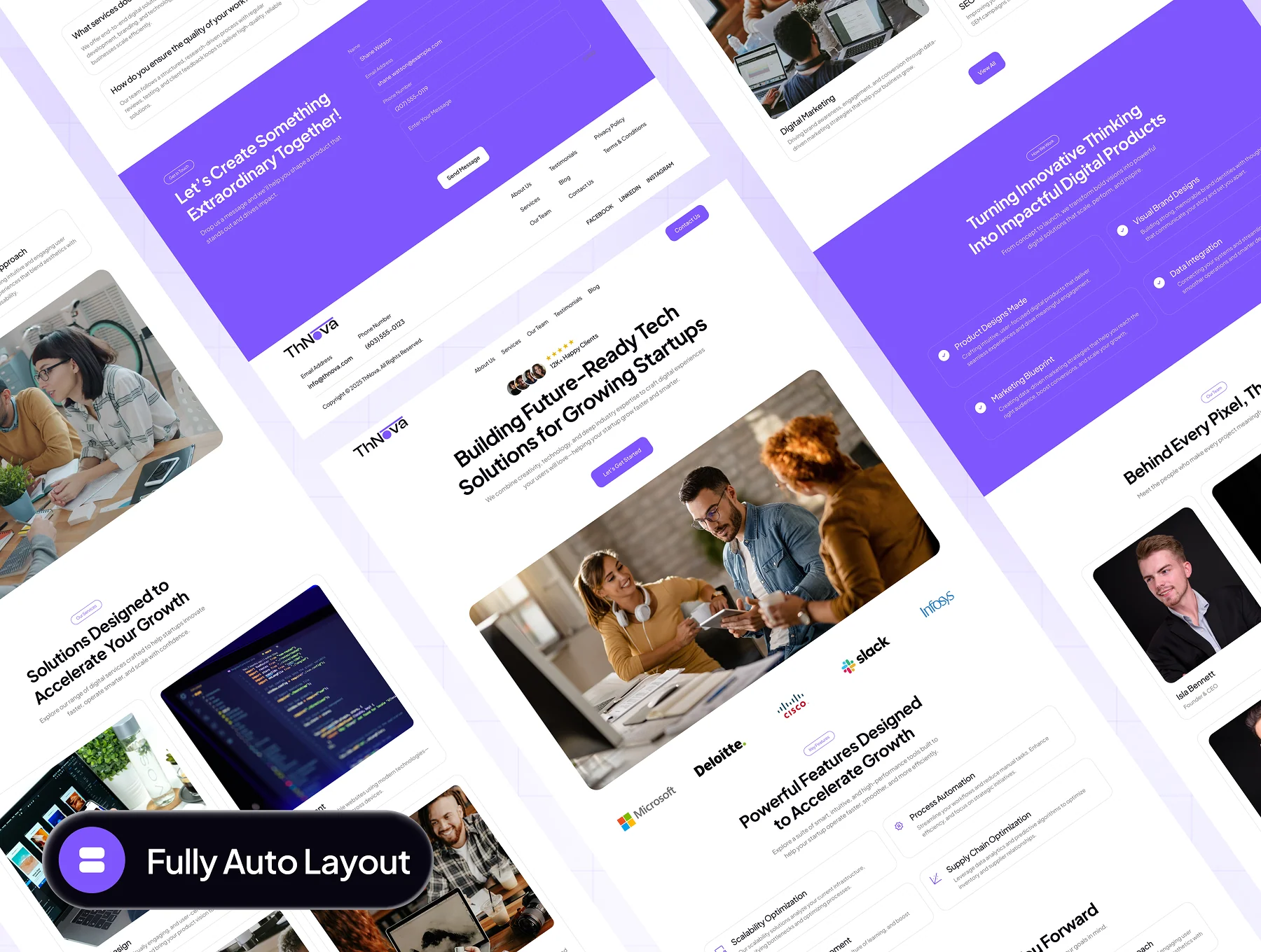 ThNova - IT Startup Company Website UI Kit 6