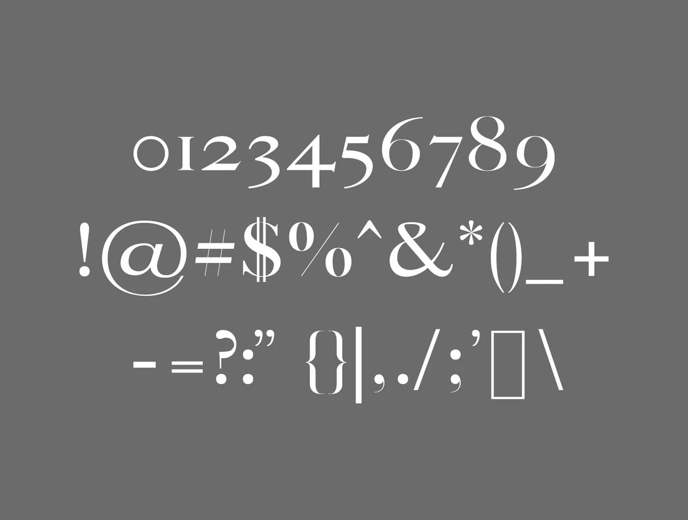 Thomas Craft Typeface 3